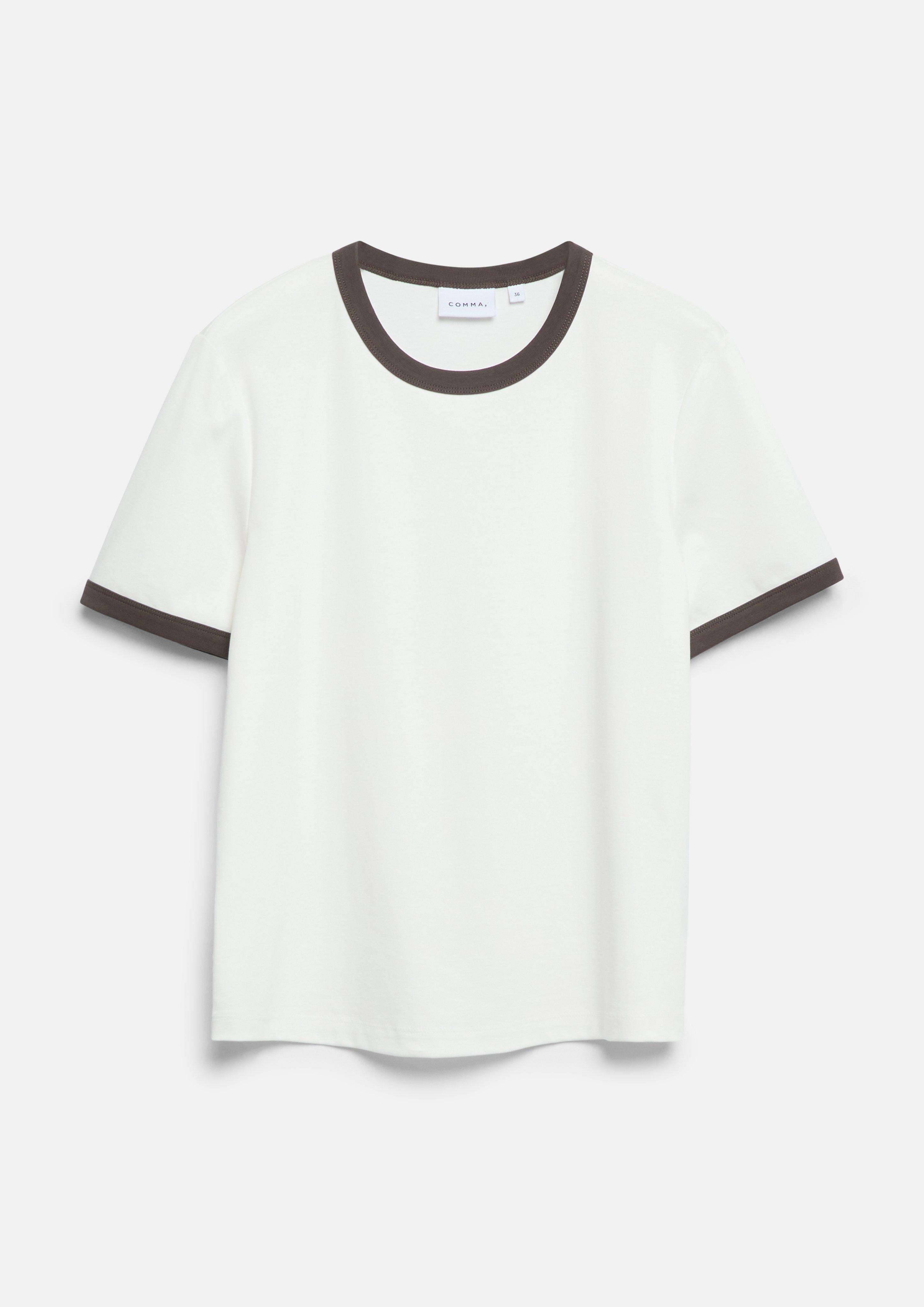 T-Shirt in weiß von COMMA