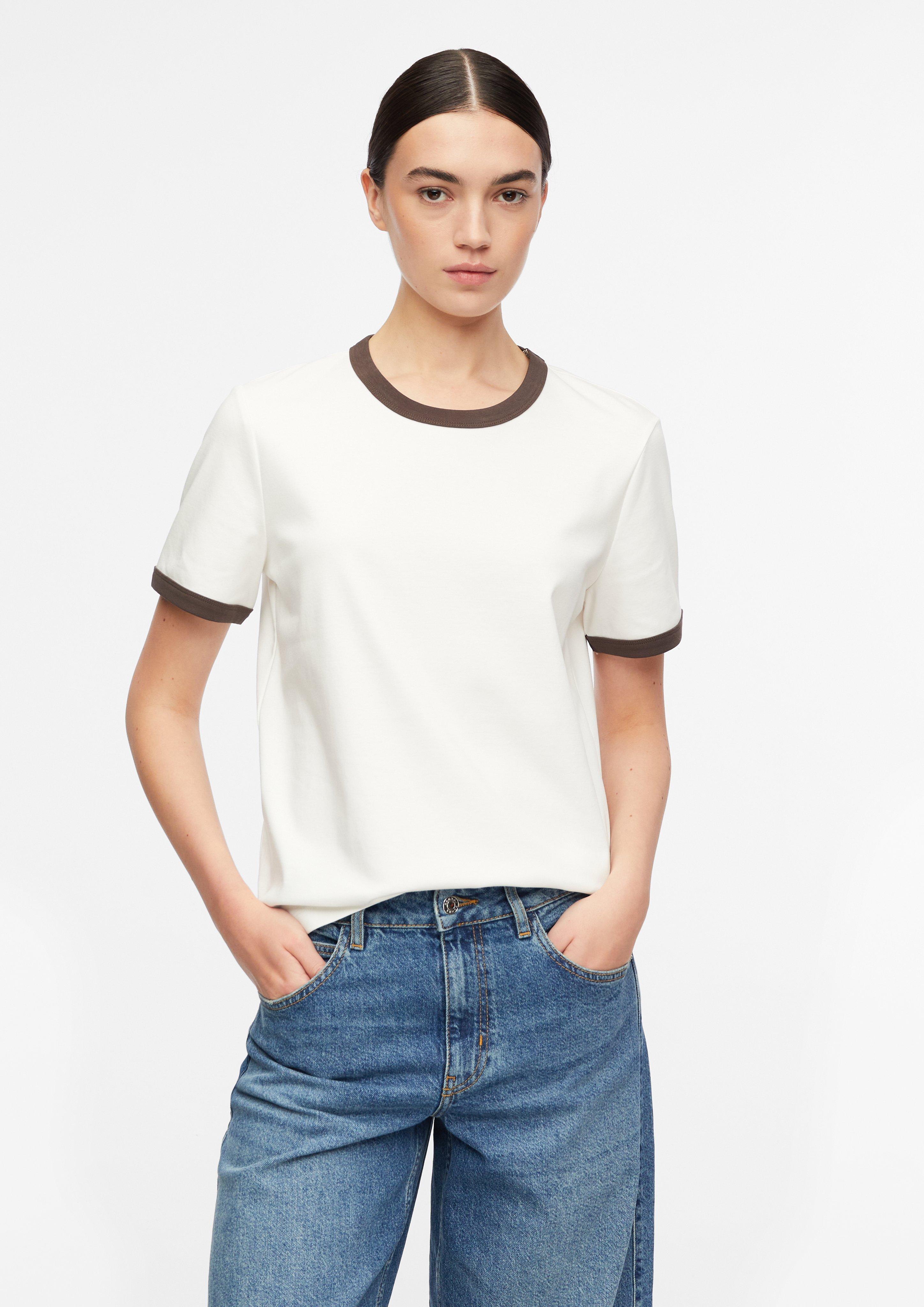 T-Shirt in weiß von COMMA