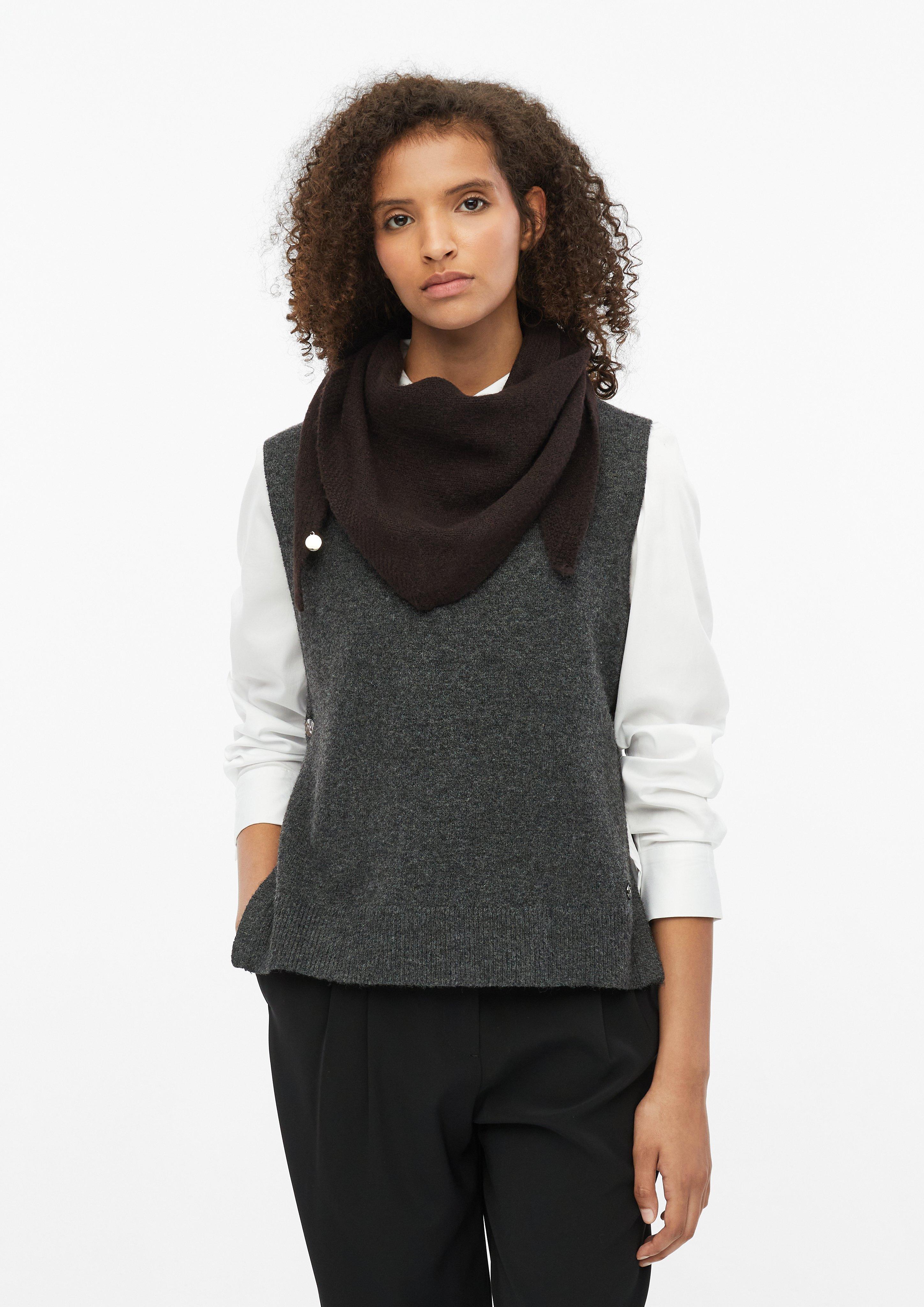 Femmes Écharpe triangulaire tricotée en brun de s.Oliver BLACK LABEL