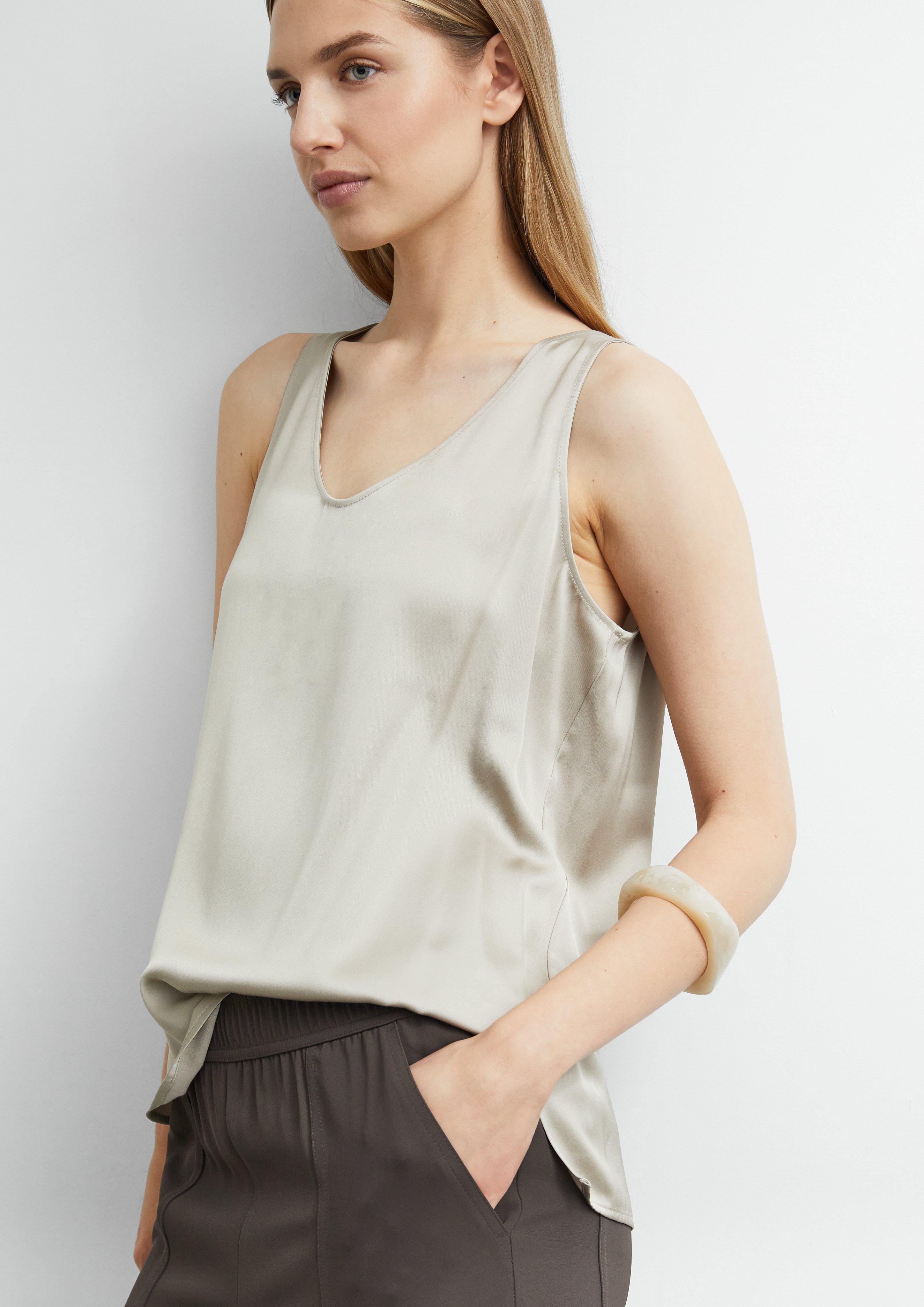 Damen Armreif mit organischer Form in beige von comma