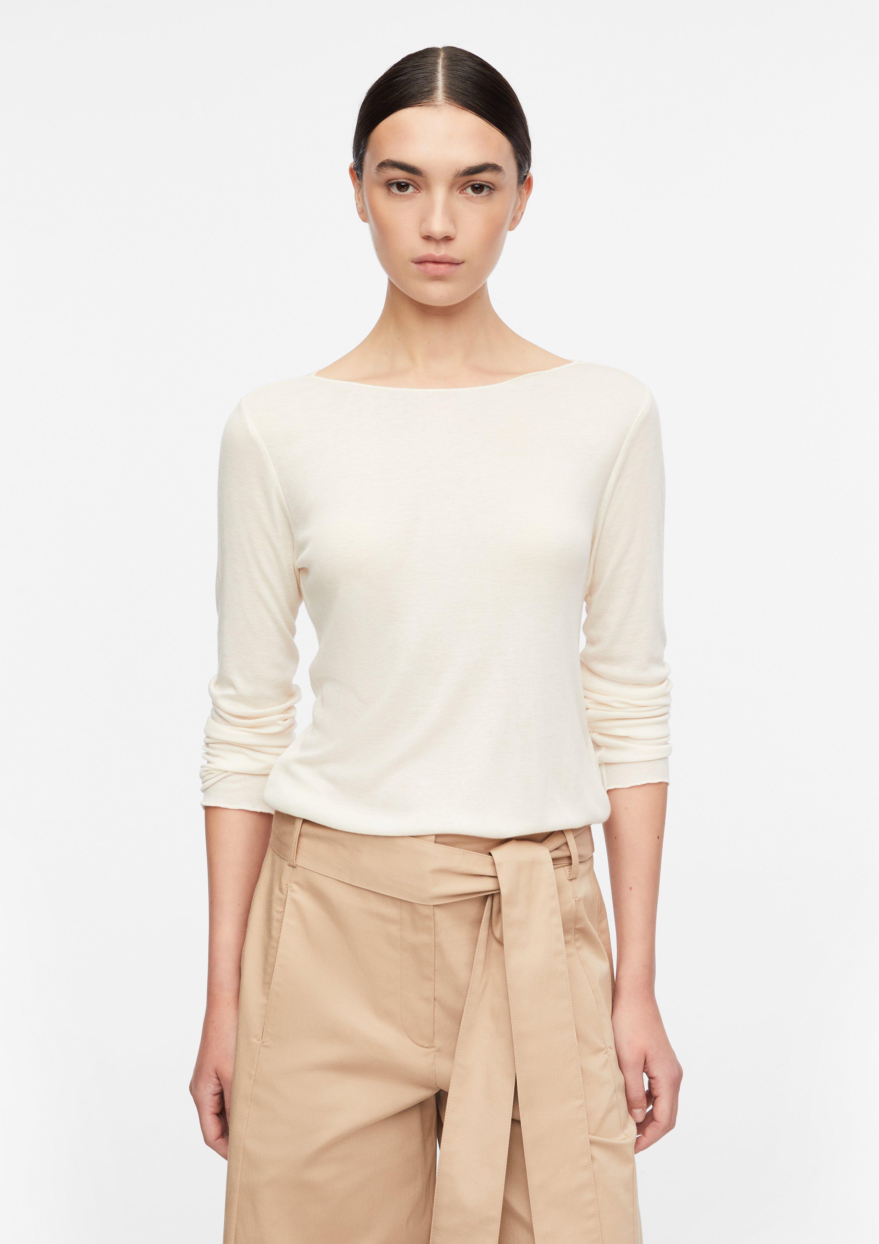 T-Shirt in creme von COMMA