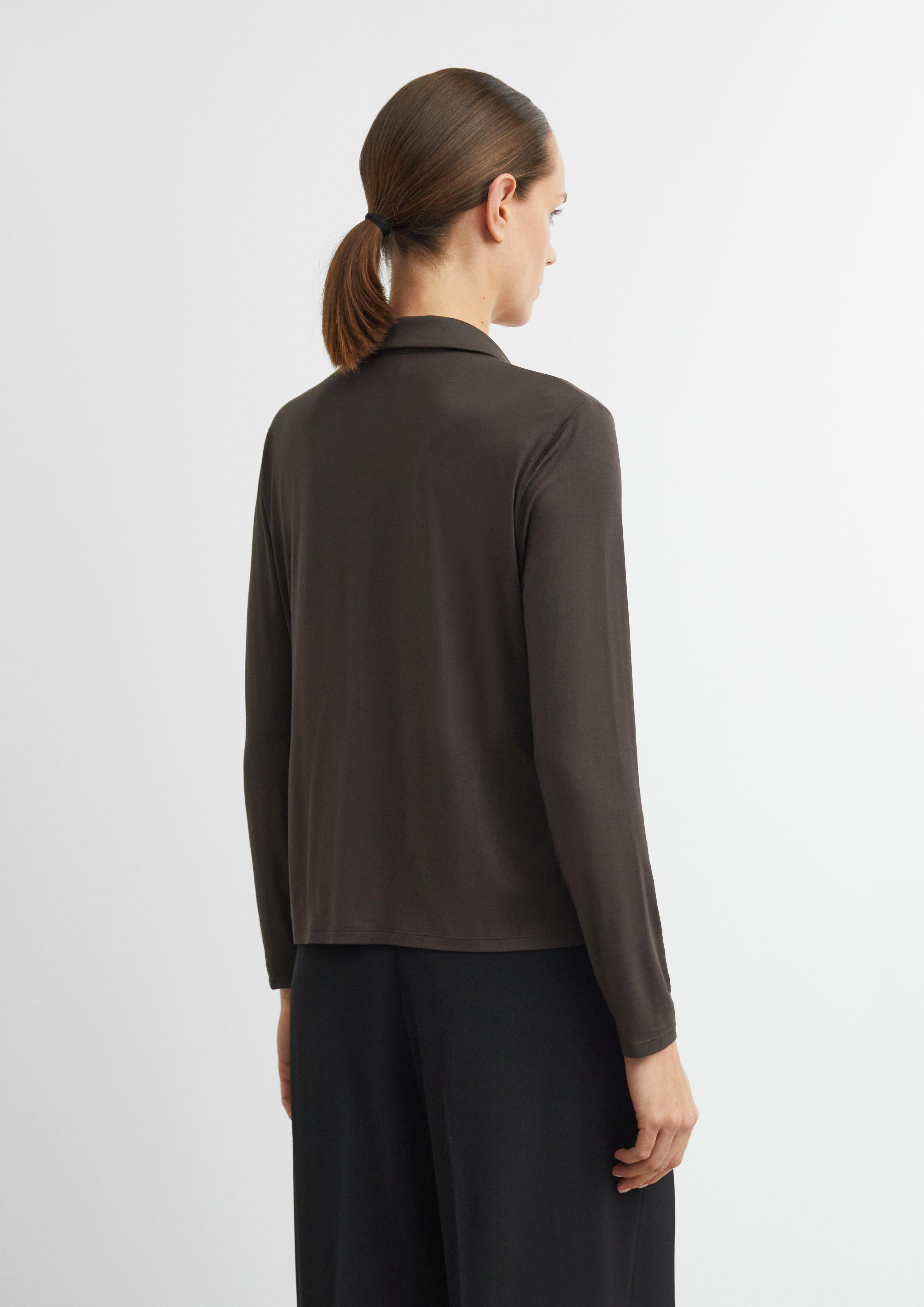 T-Shirt in brown by COMMA