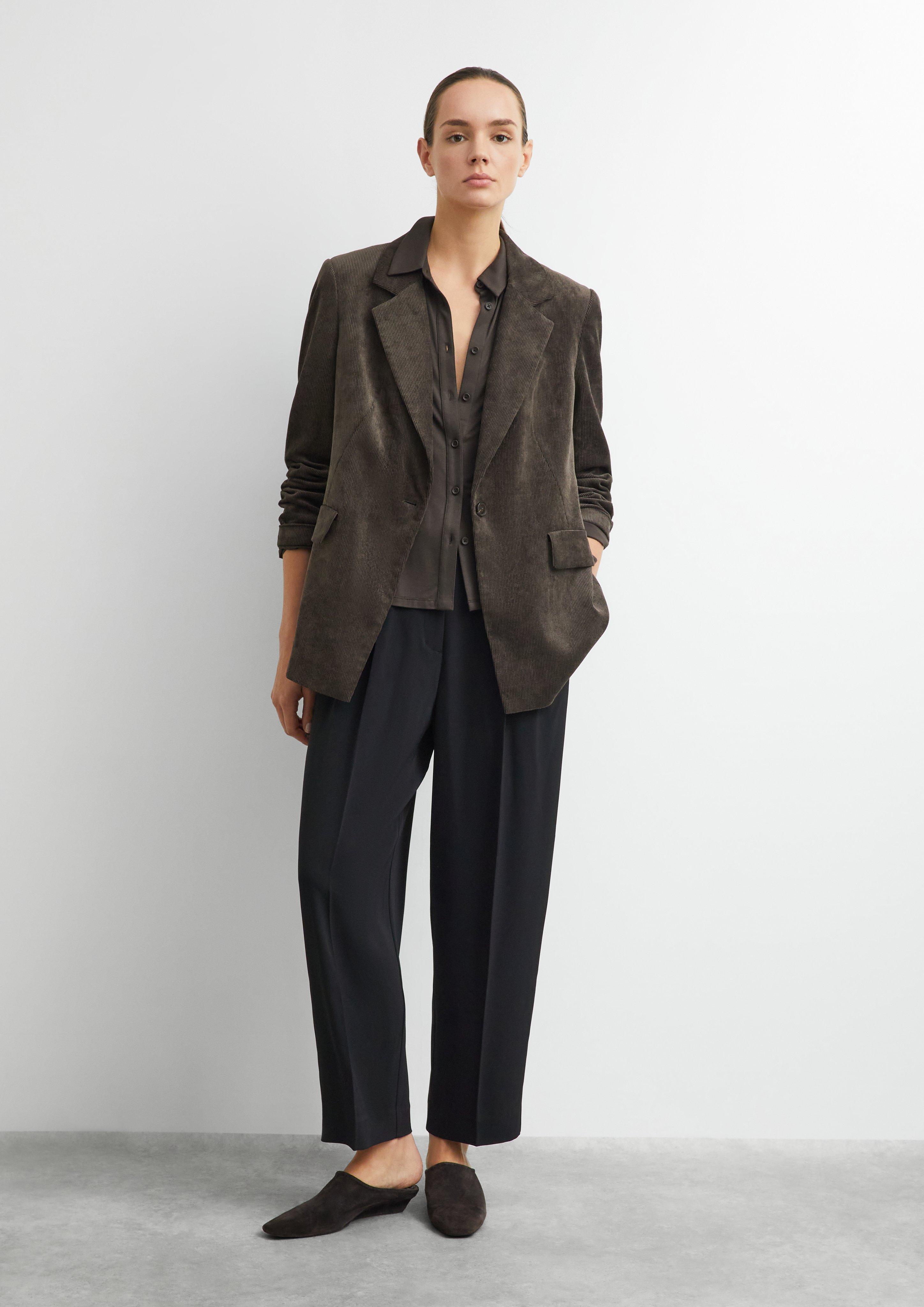 T-Shirt in brown by COMMA