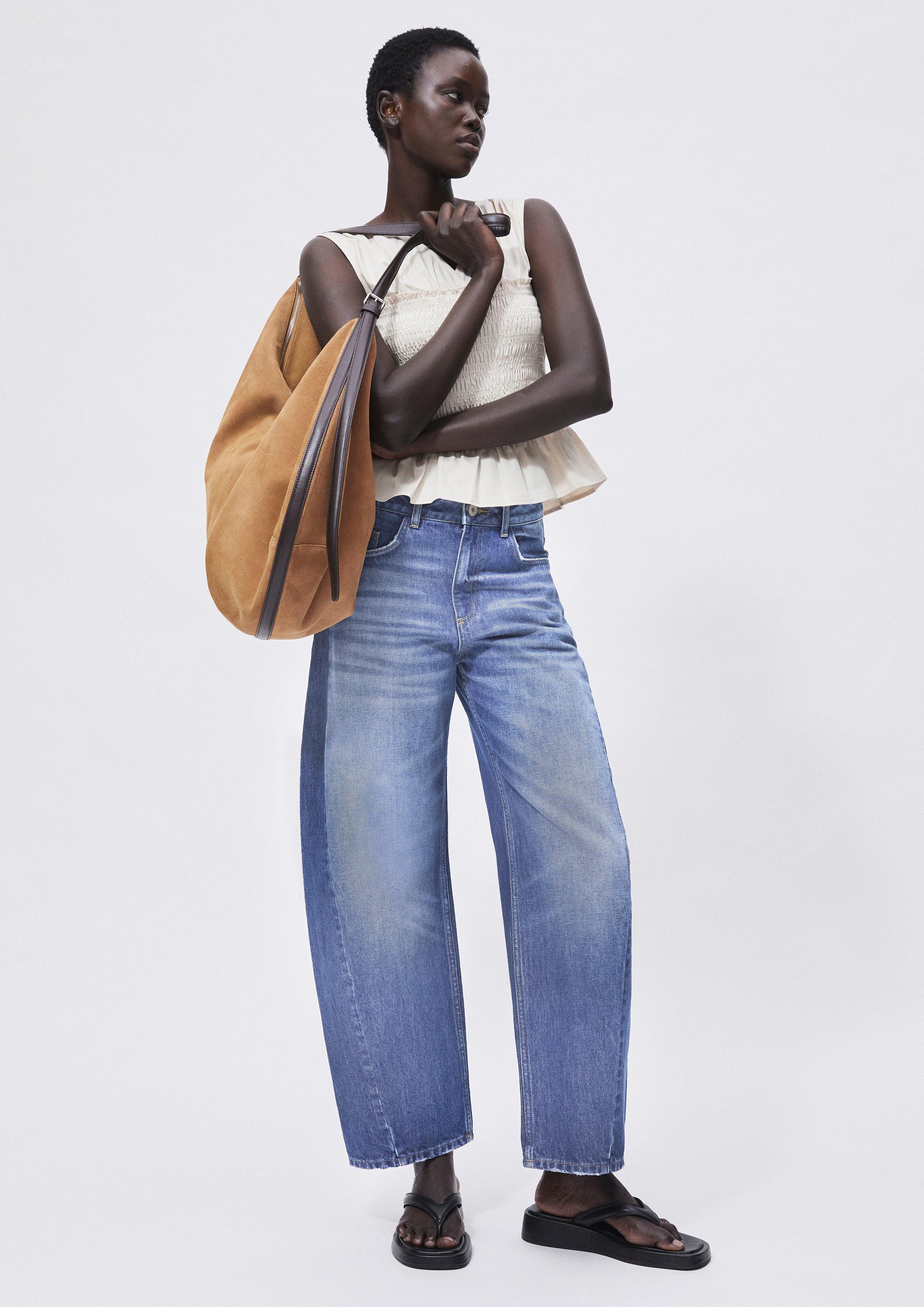 LIZ - Barrel Leg Jeans in blau von COMMA