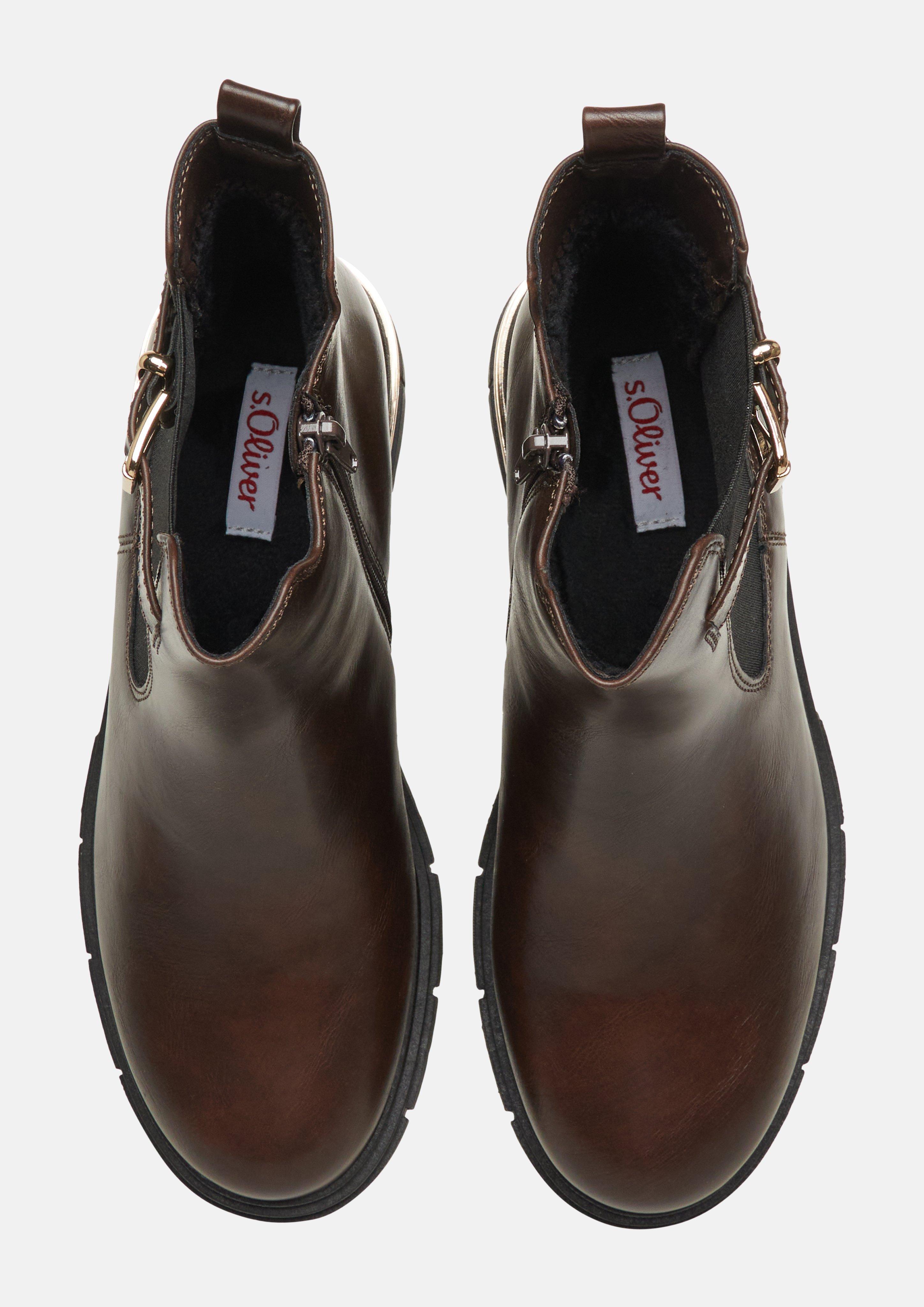 Femmes Bottines Chelsea en brun de s.Oliver