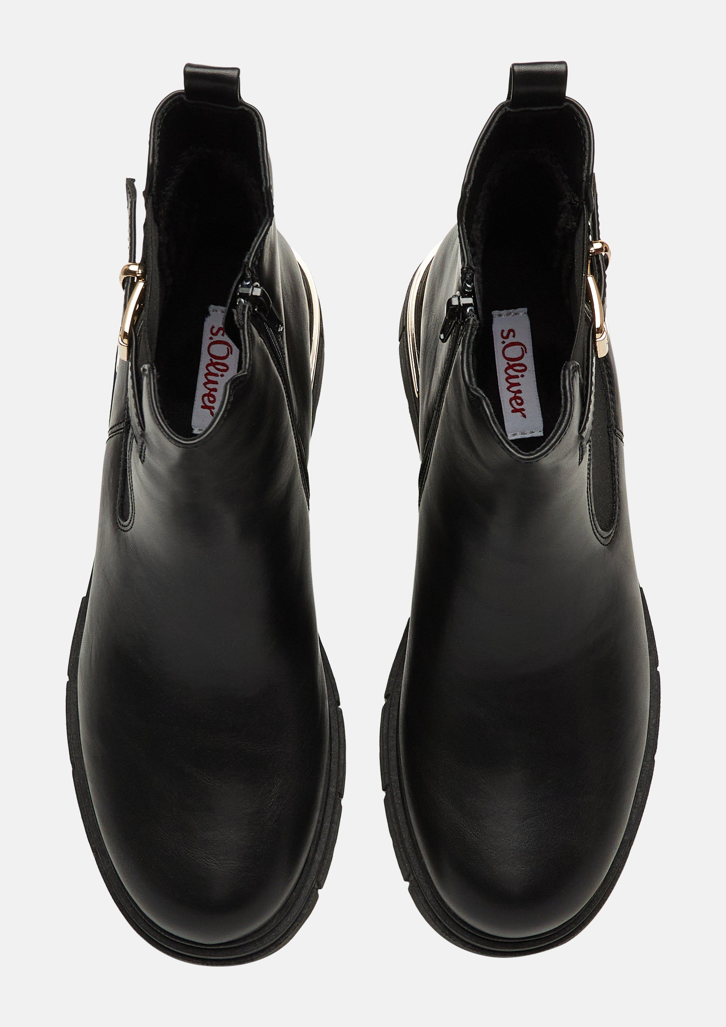Women Chelsea boots in black by s.Oliver