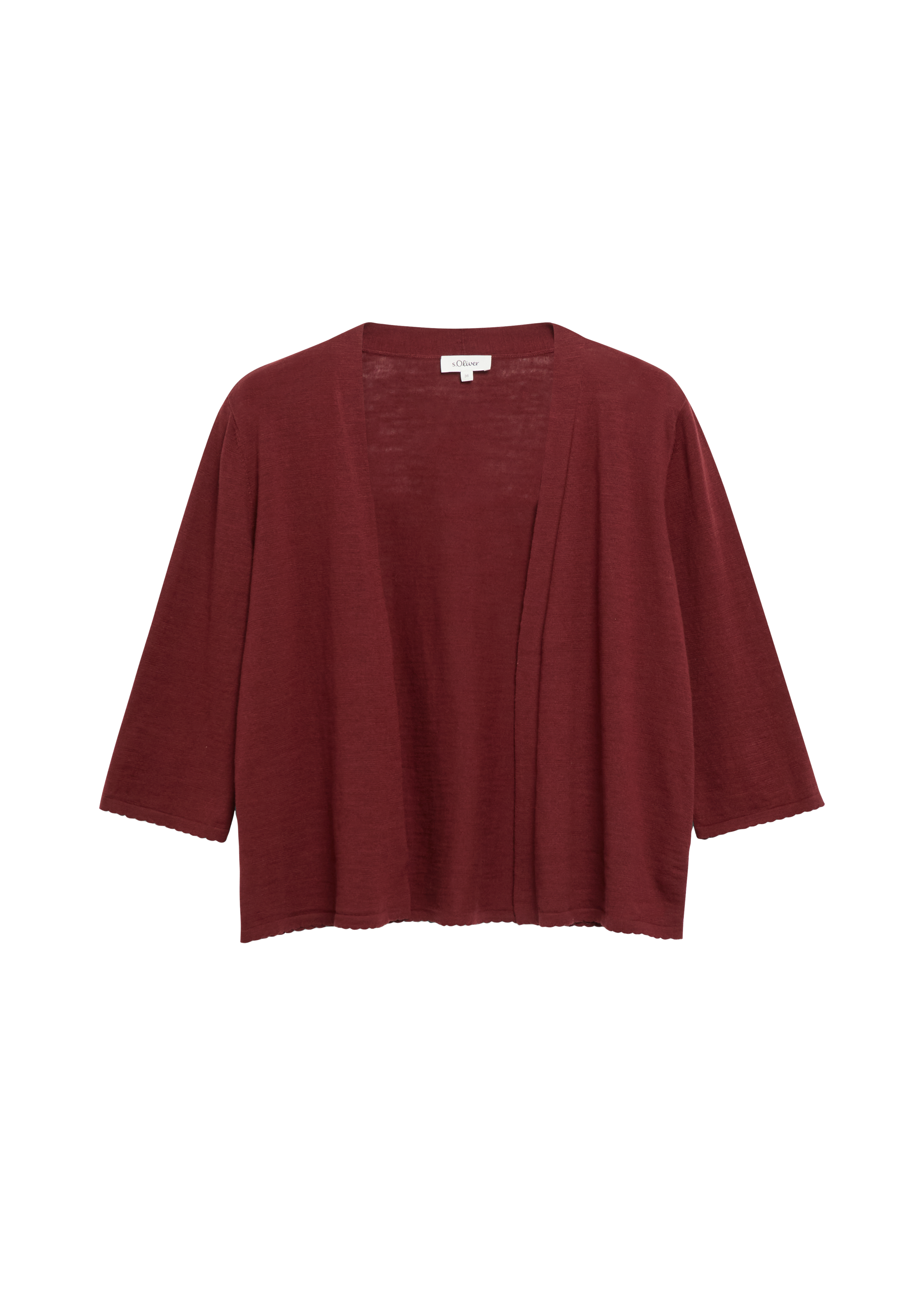 Strickjacke mit Zierkante