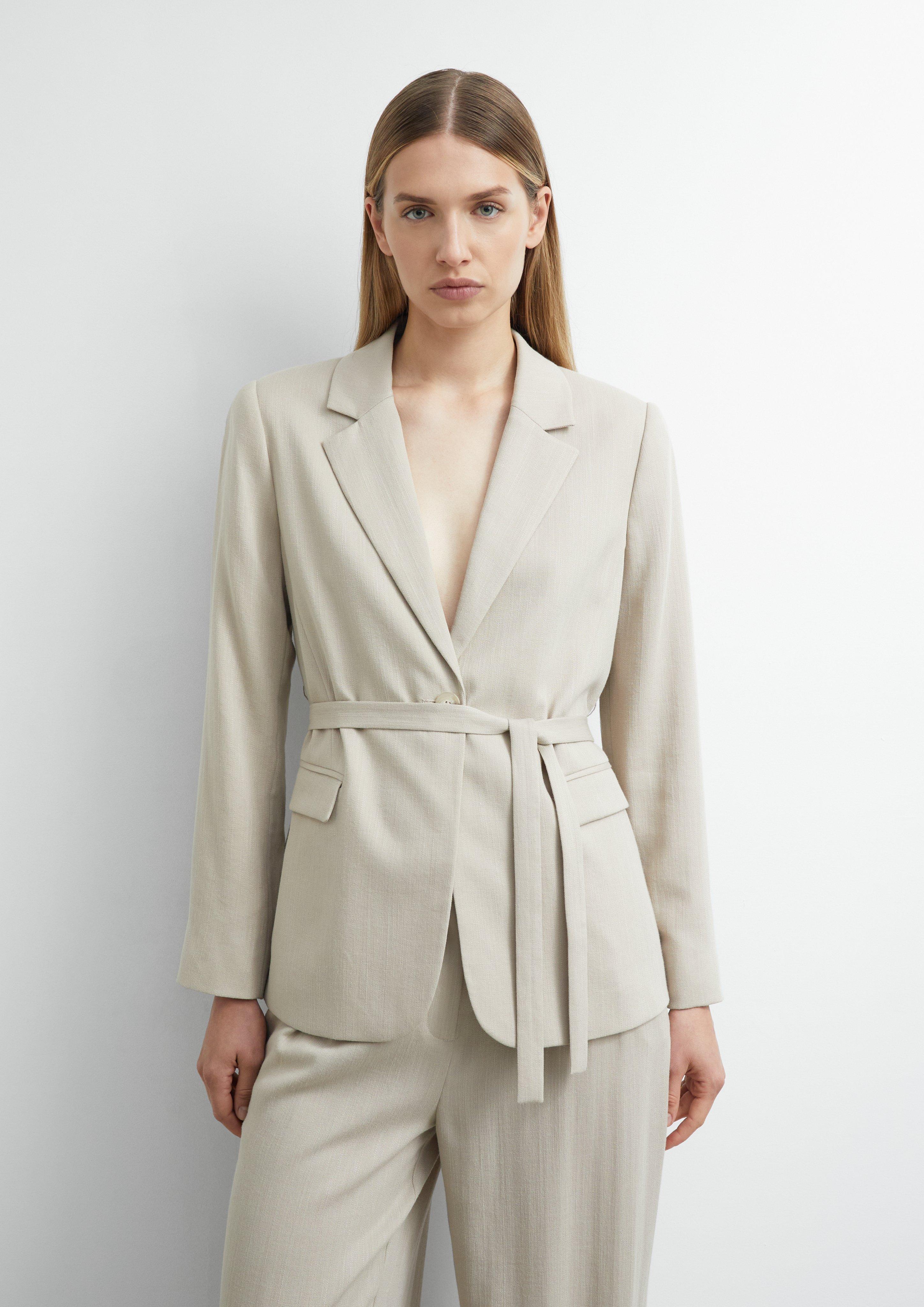Blazer structuré soulignant la taille en  de 