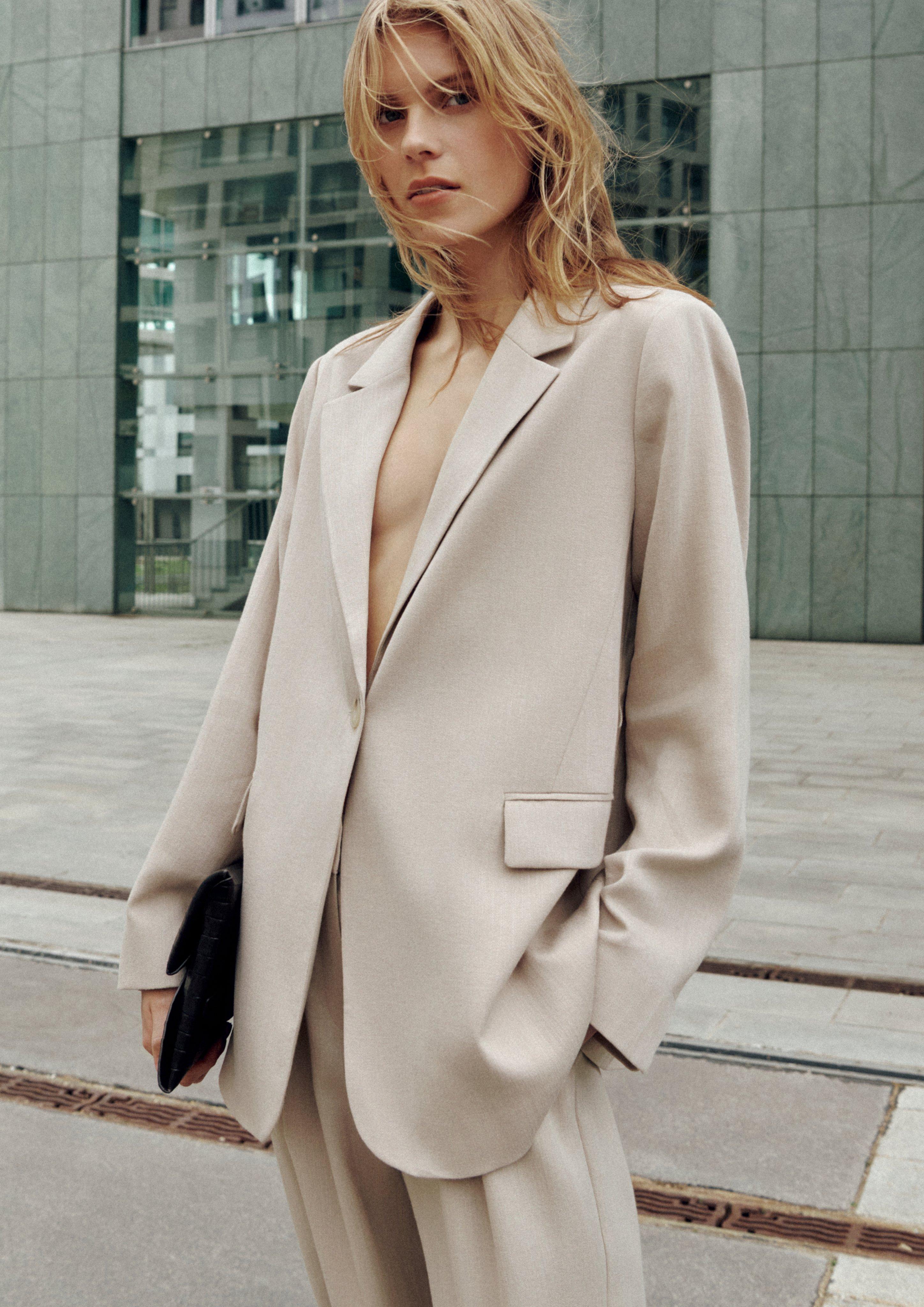 Indoor-Blazer in beige von COMMA
