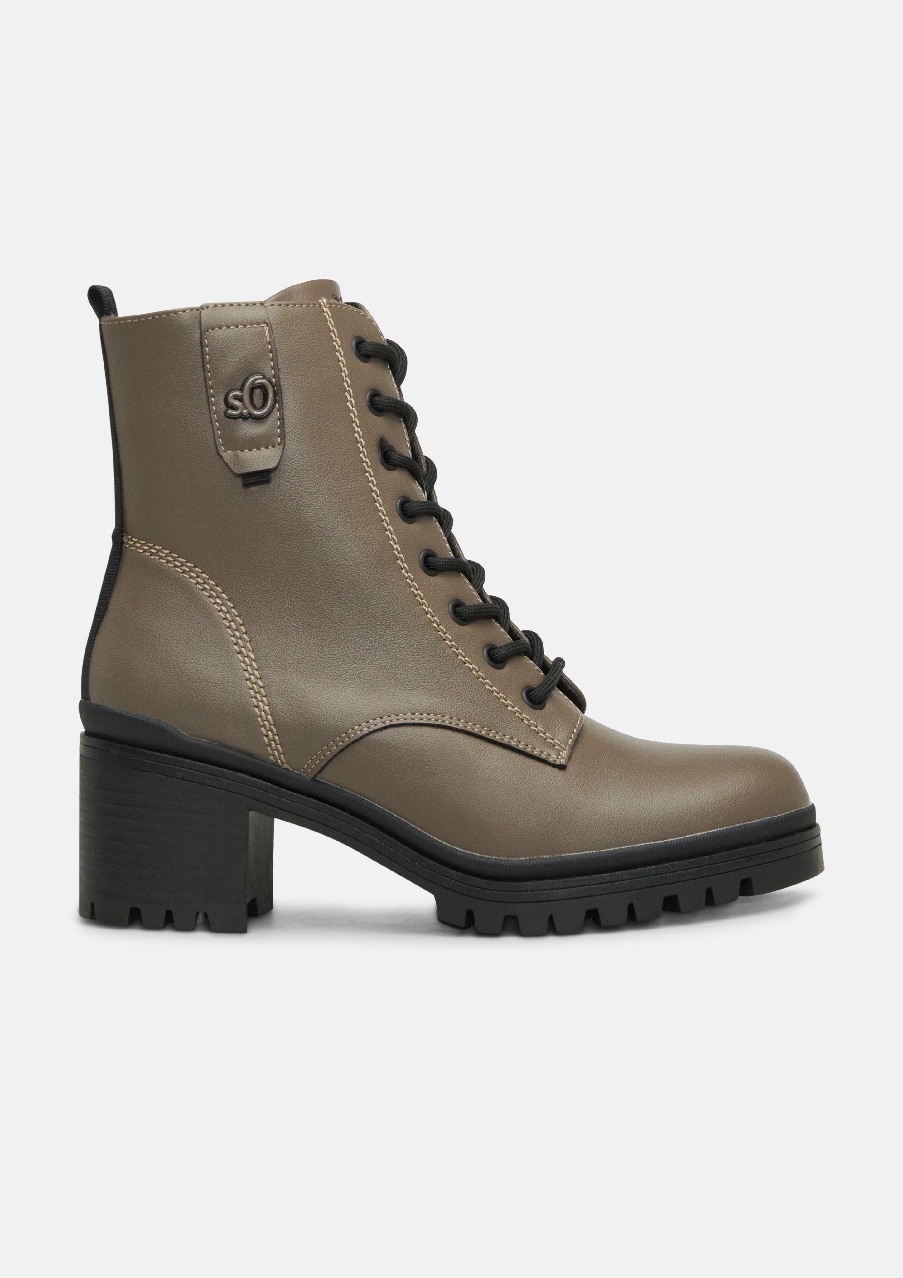 Bottines en vert olive de s.Oliver