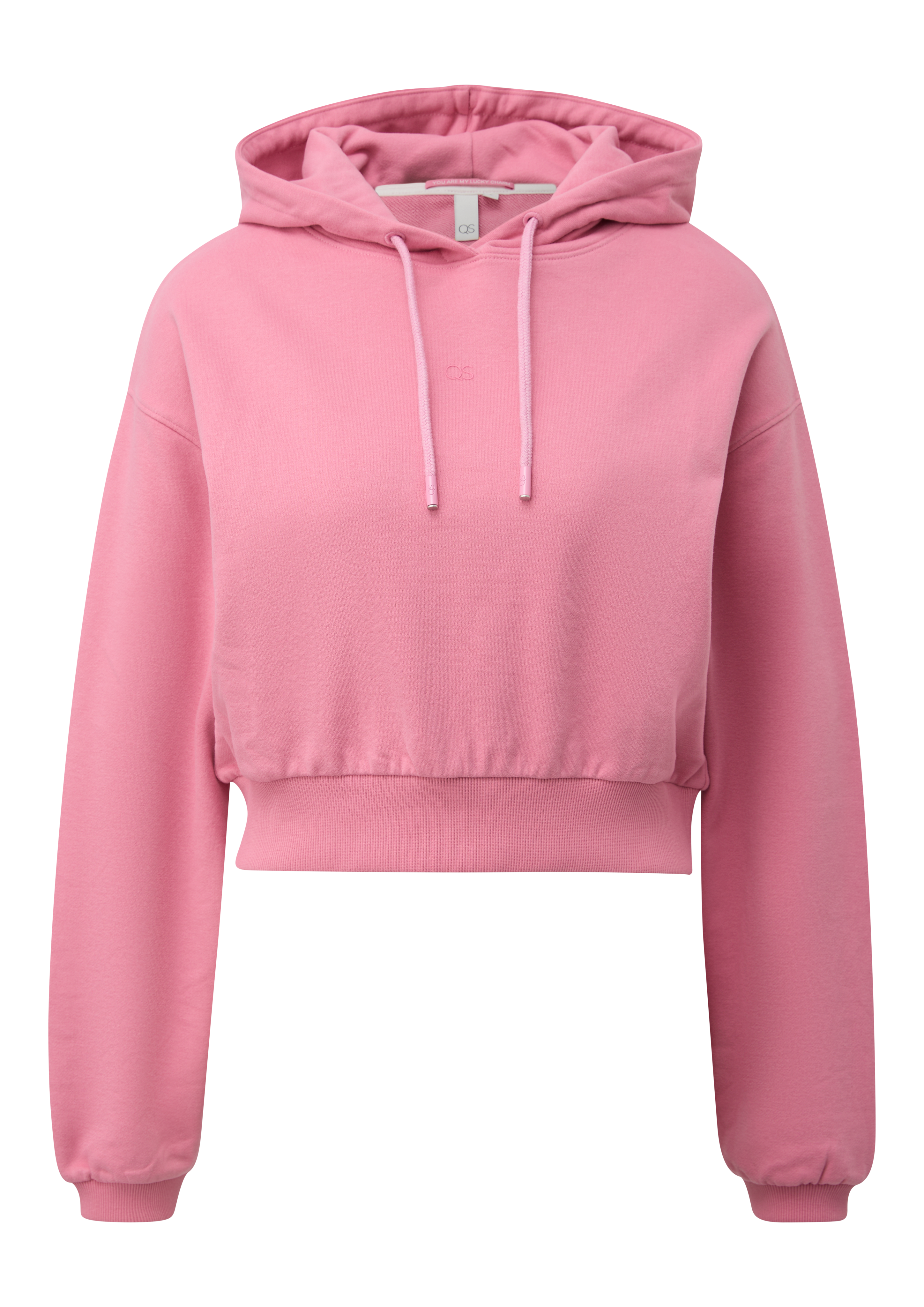Verkürzter Hoodie mit kleinem Logoprint