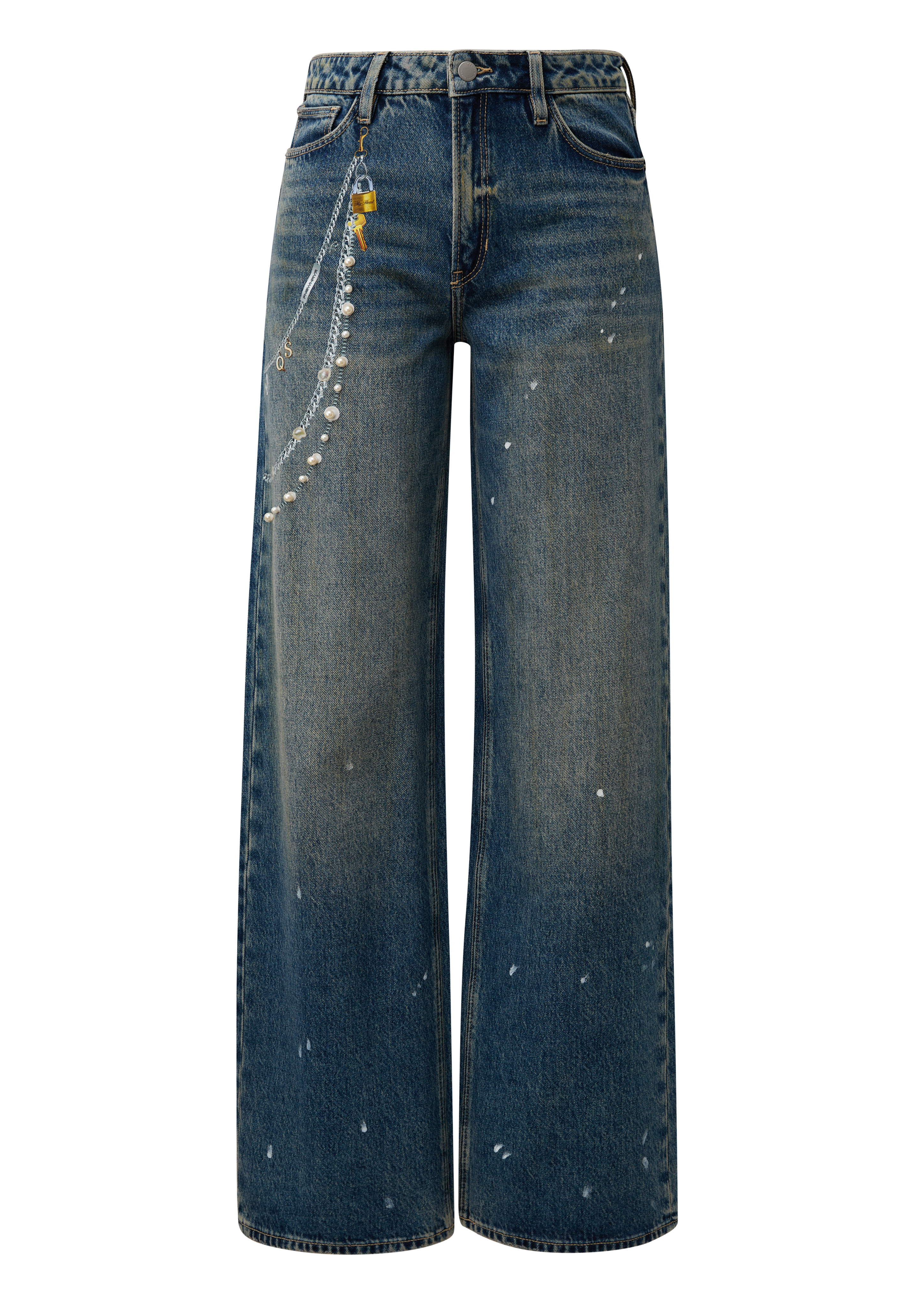 Jeans Catie / Hoge taille / Wijde pijpen