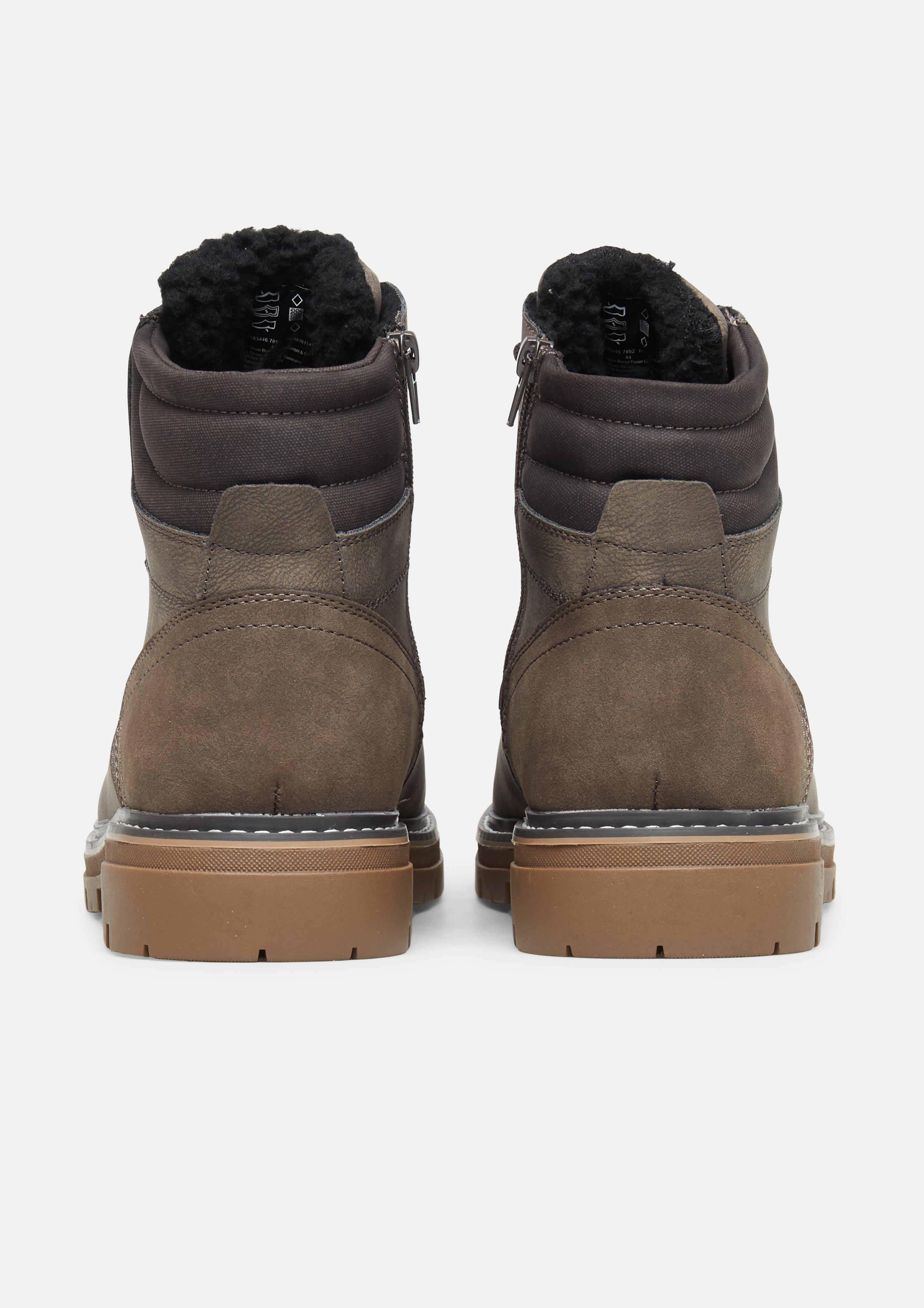 Hommes Bottes en olive de s.Oliver