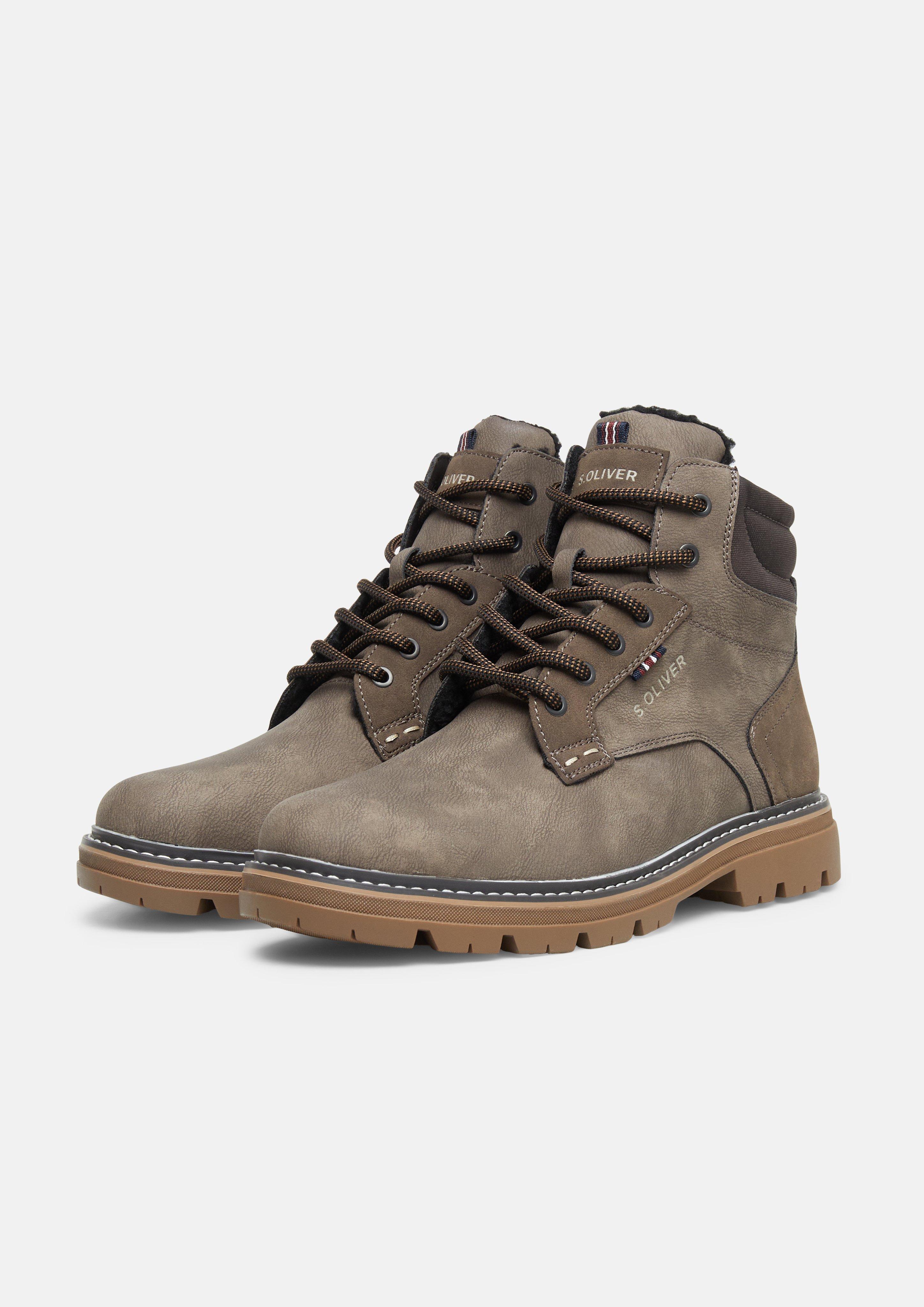 Hommes Bottes en olive de s.Oliver