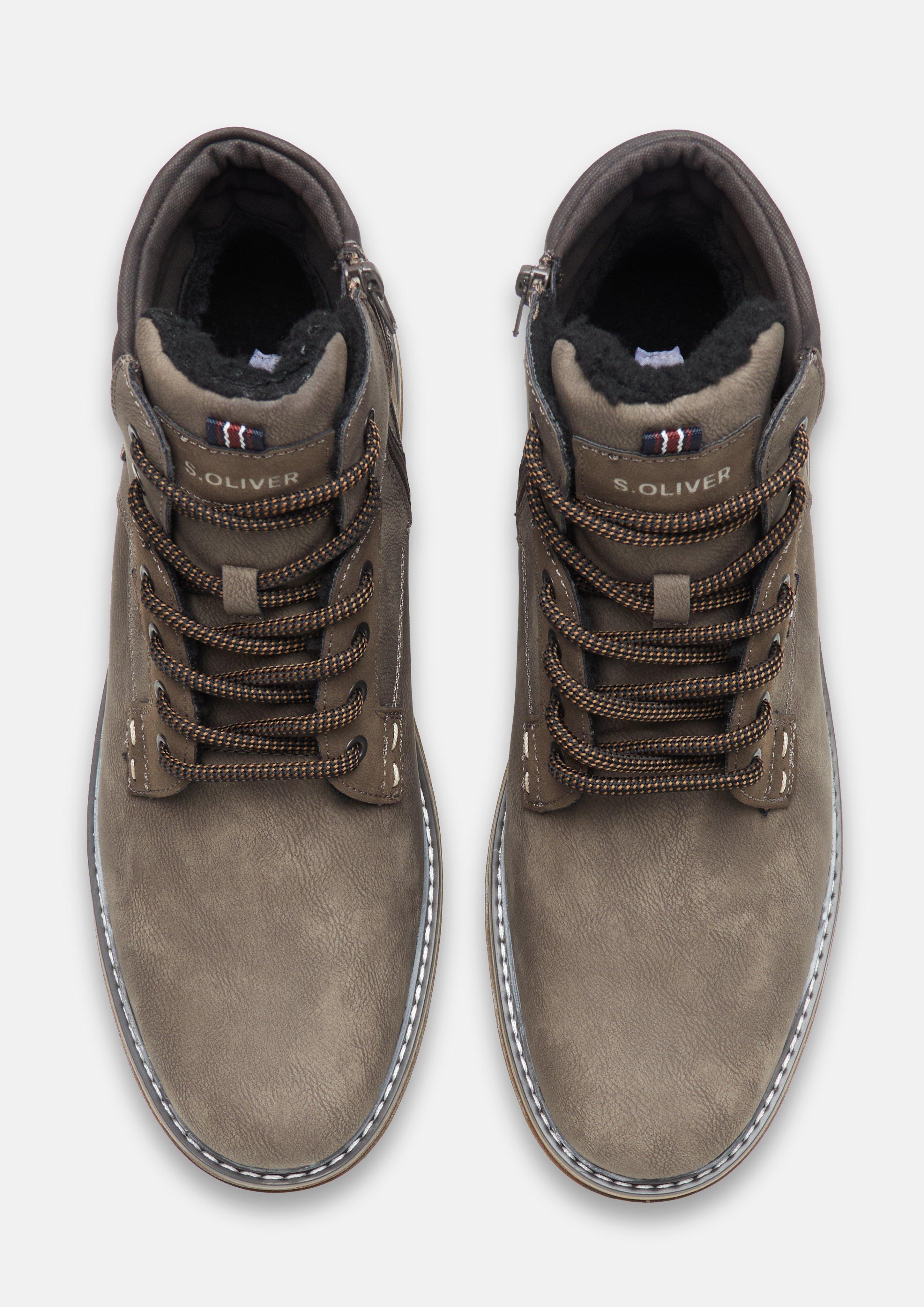 Hommes Bottes en olive de s.Oliver