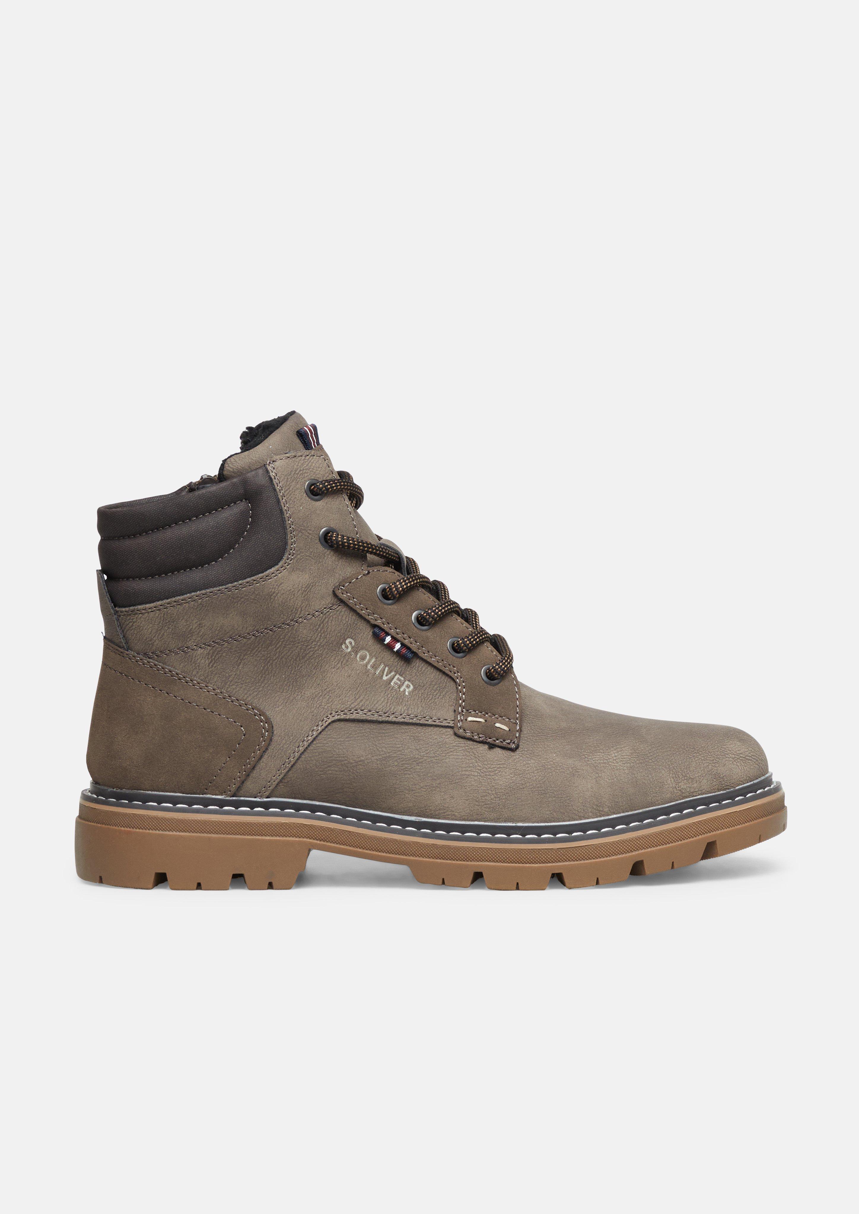 Hommes Bottes en olive de s.Oliver