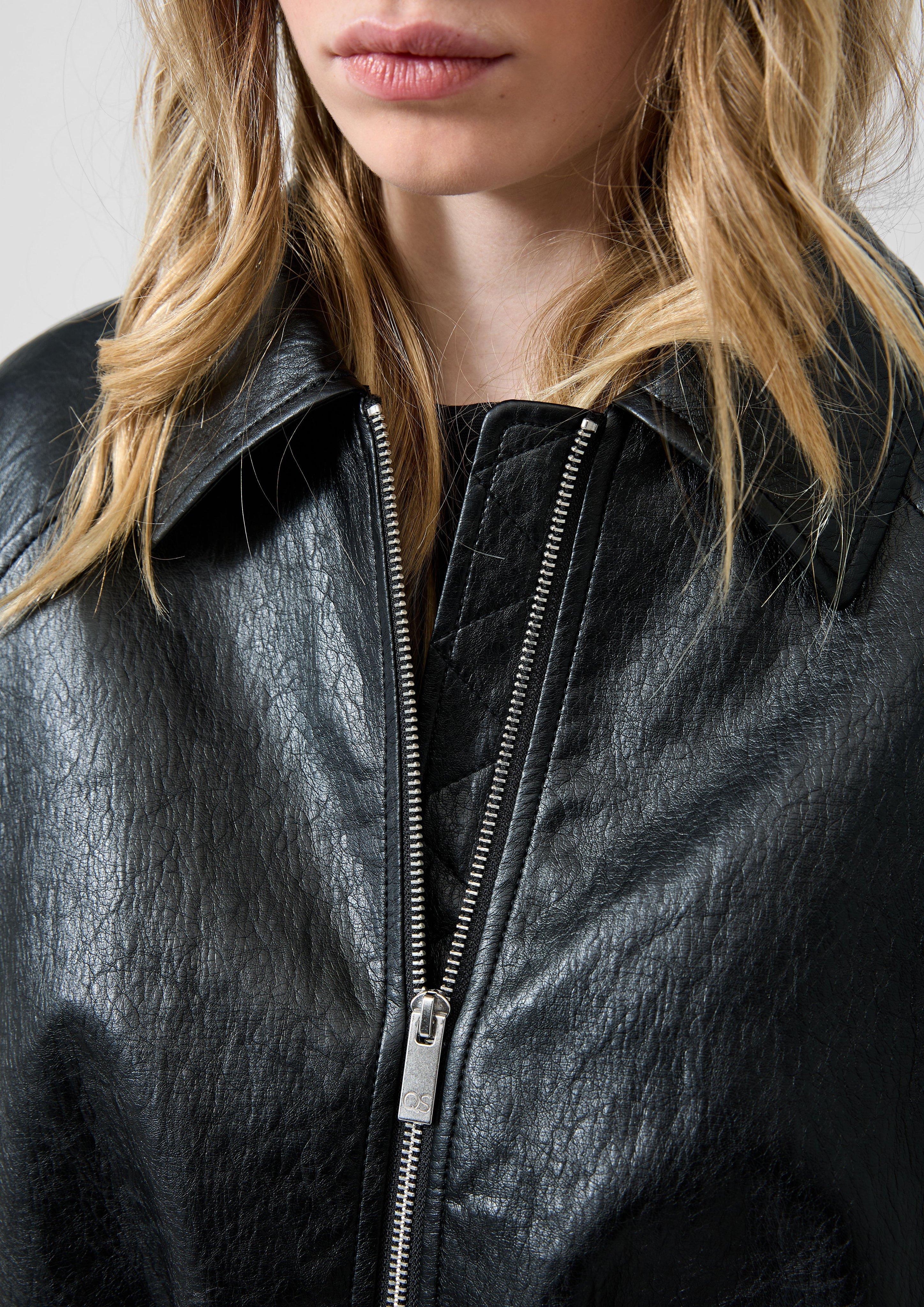 Femmes Veste d'extérieur en noir de QS