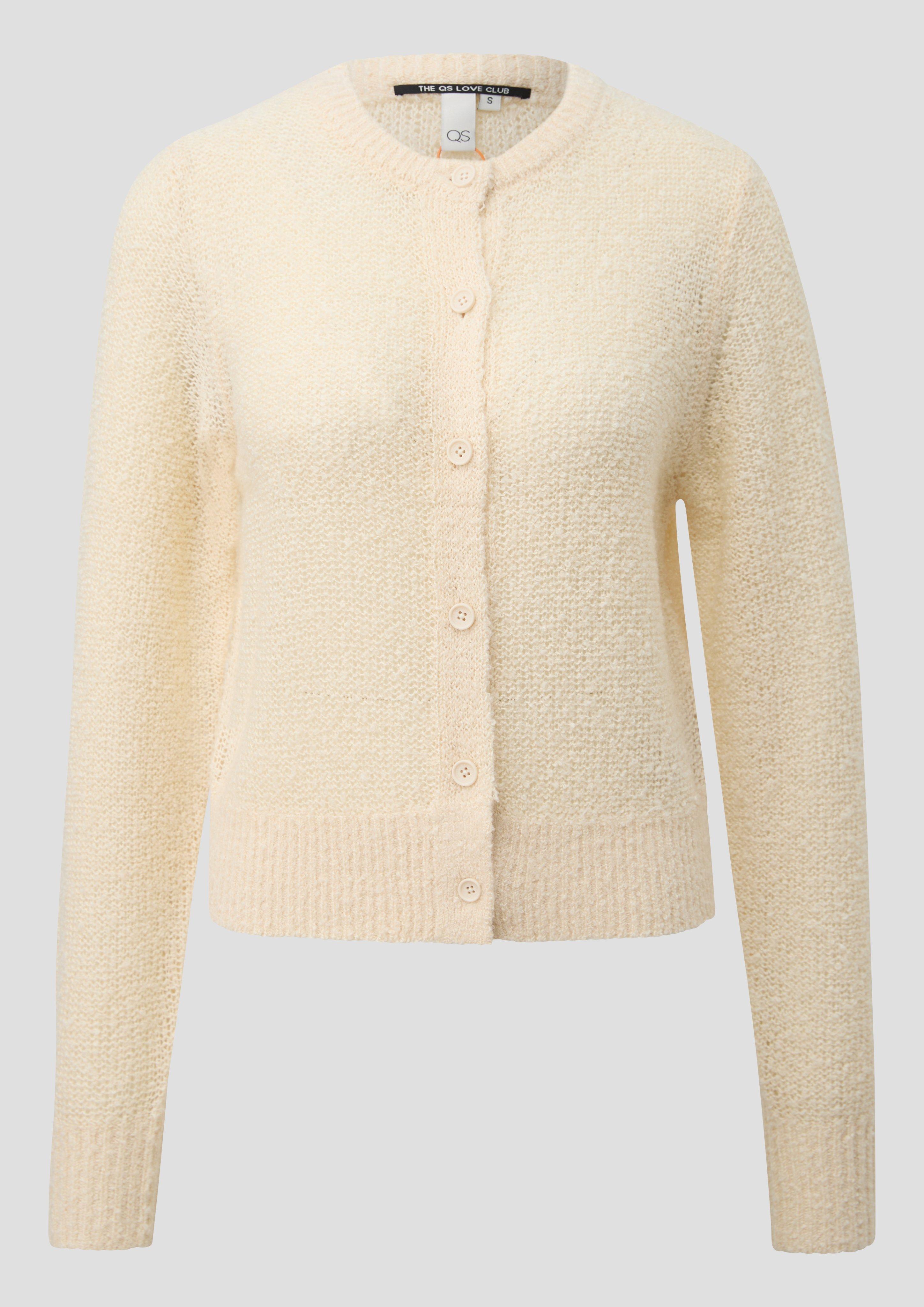 Dames Gebreid Vest in crème van QS