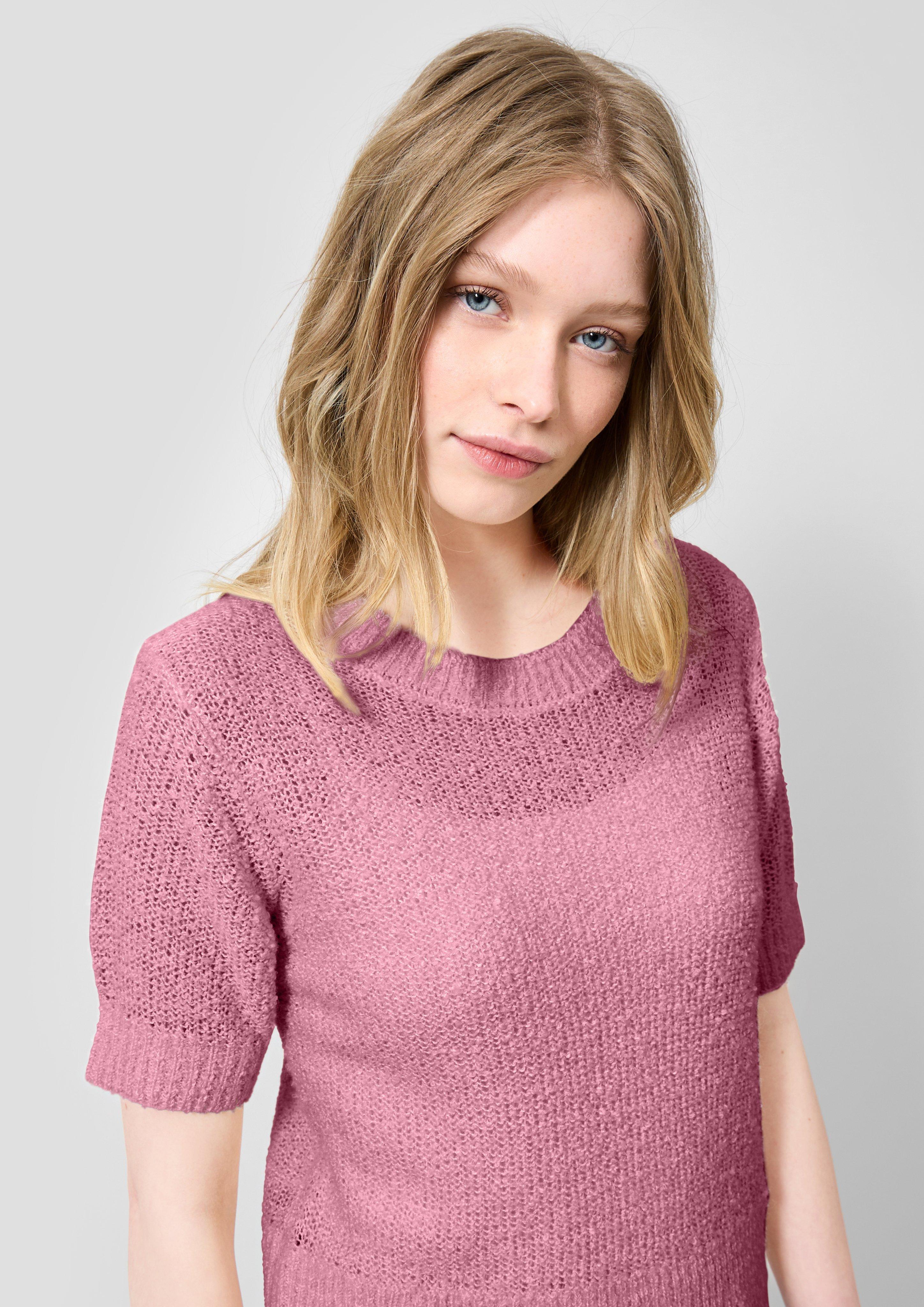 Damen Strickpullover in pink von QS