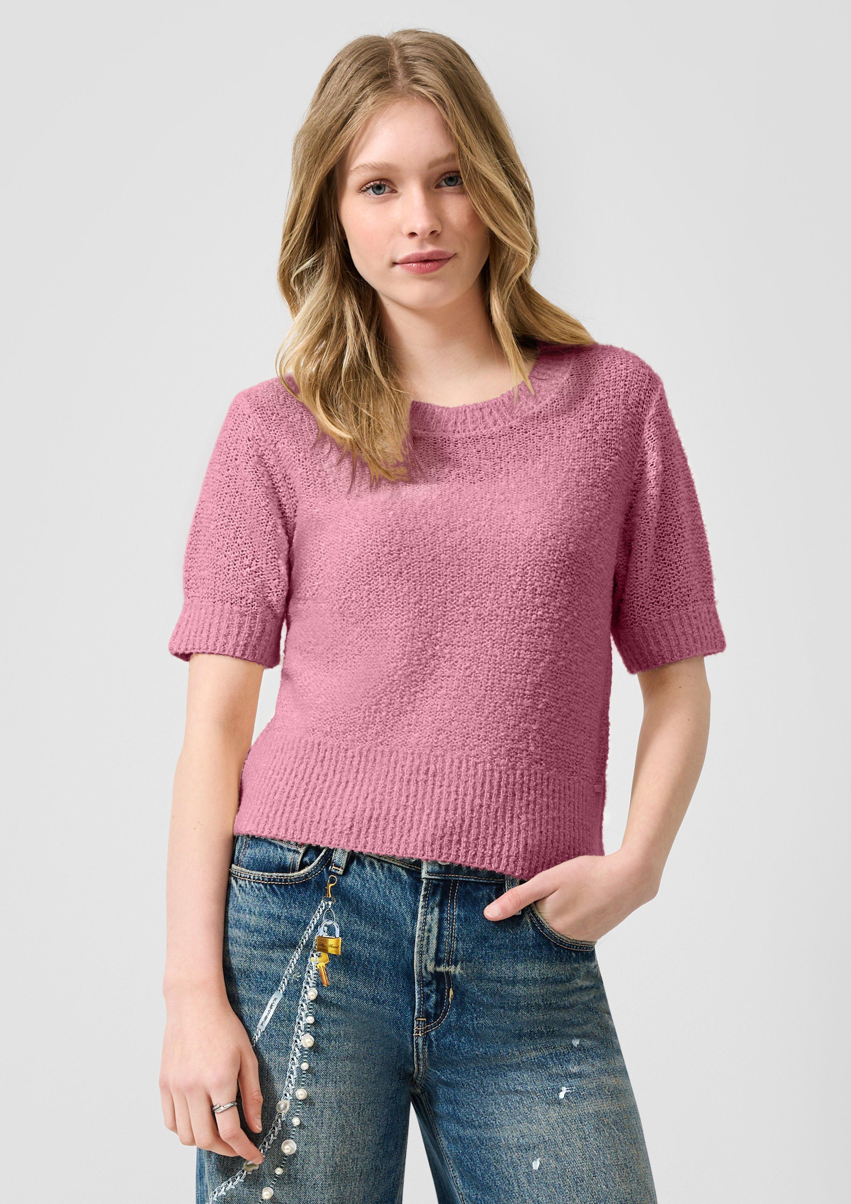 Damen Strickpullover in pink von QS