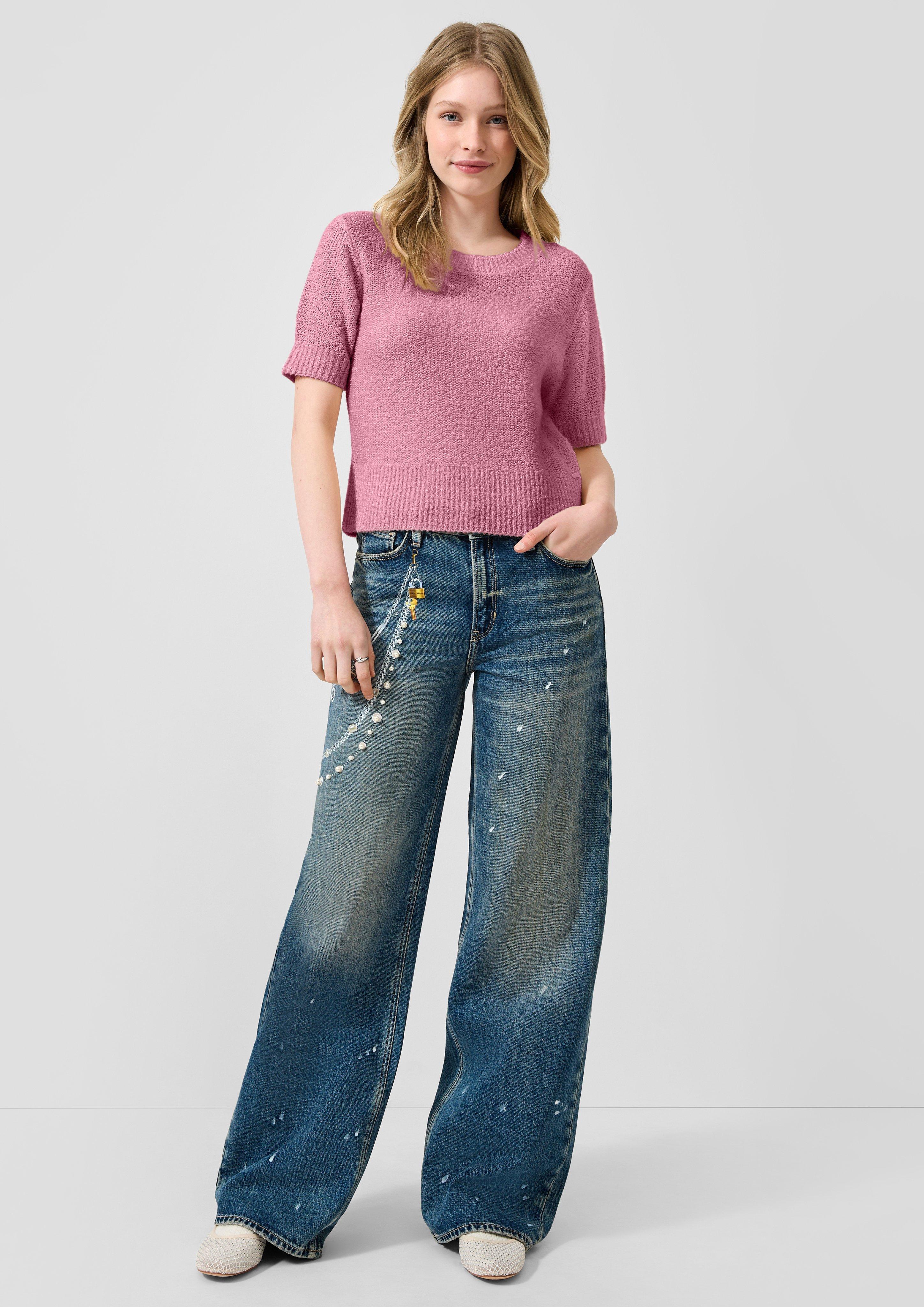Damen Strickpullover in pink von QS