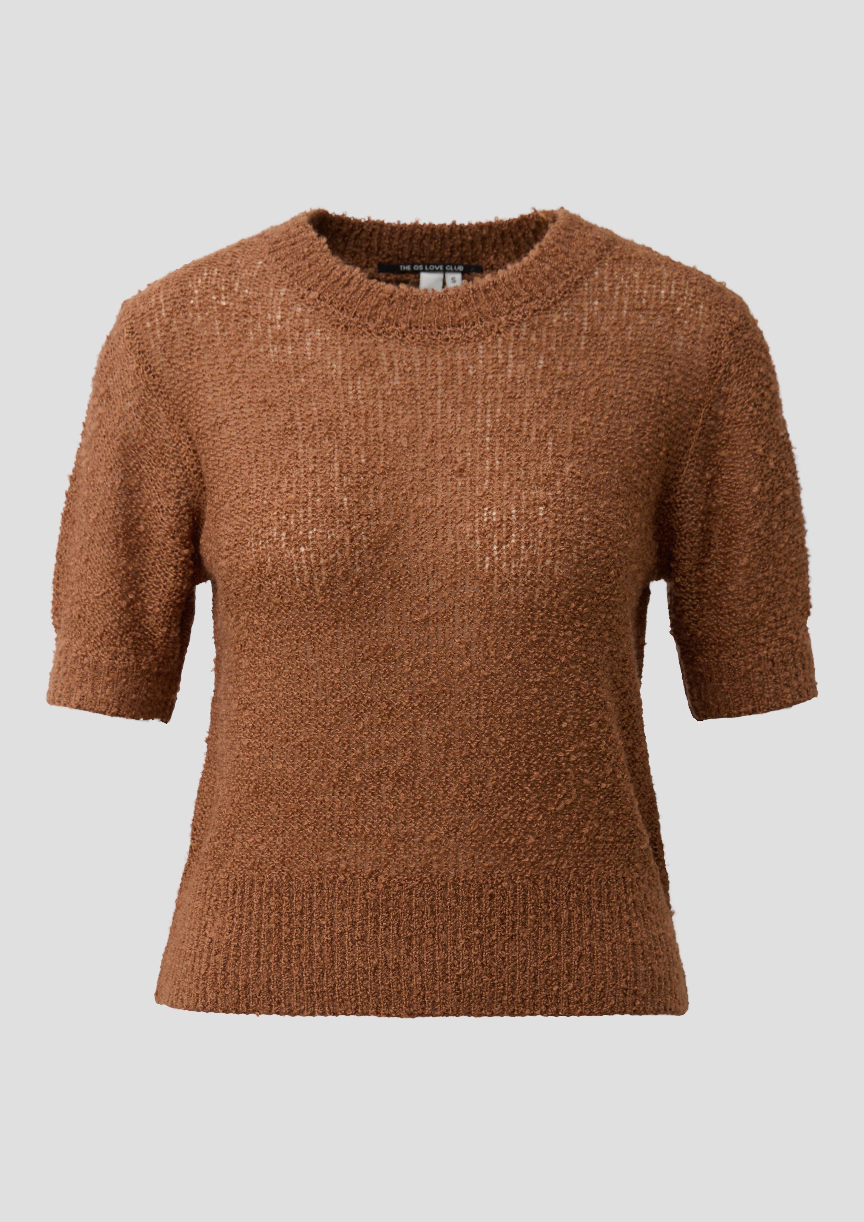 Femmes Pull en tricot en brun de QS