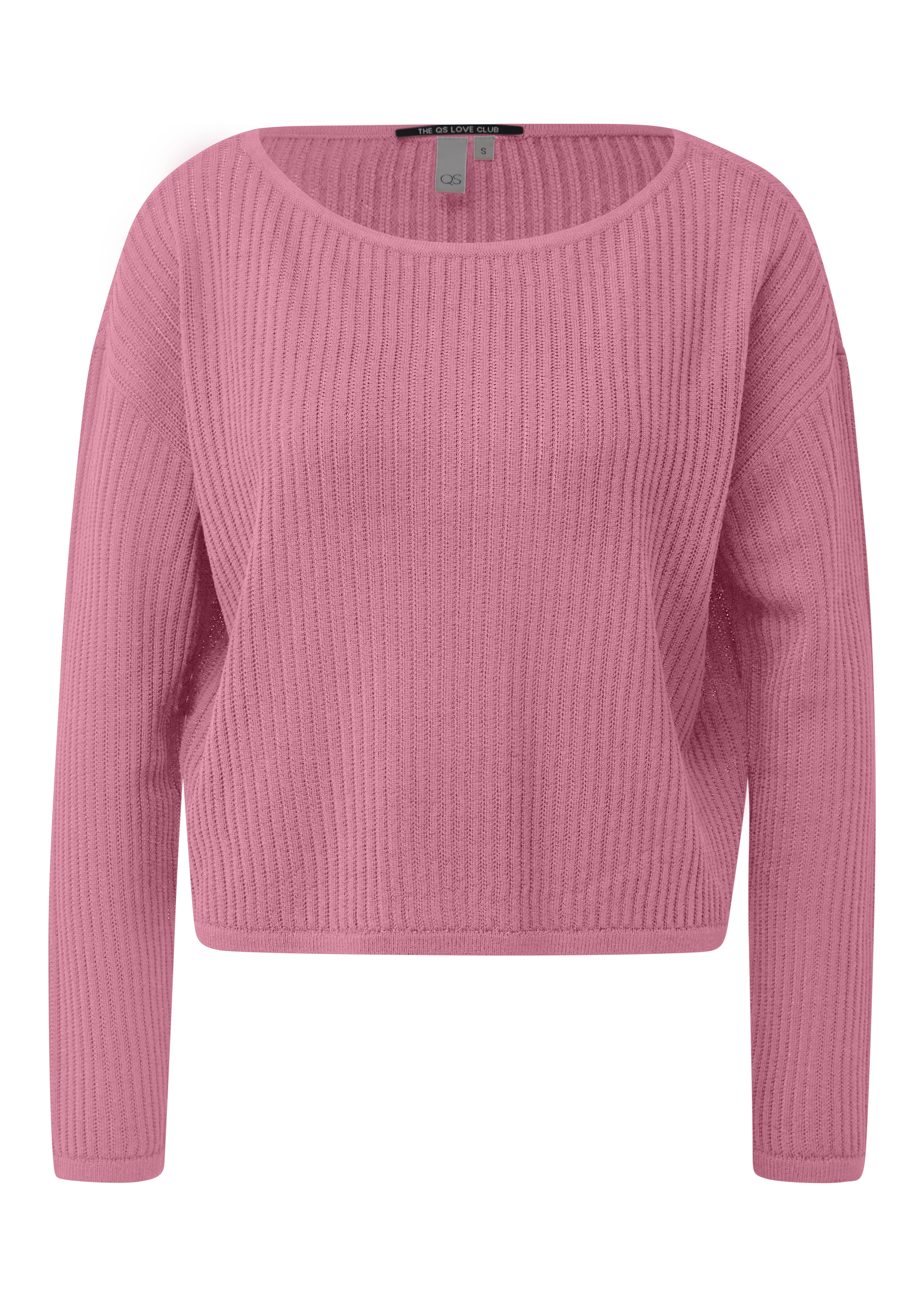 Boxy Strickpullover in Ajouroptik