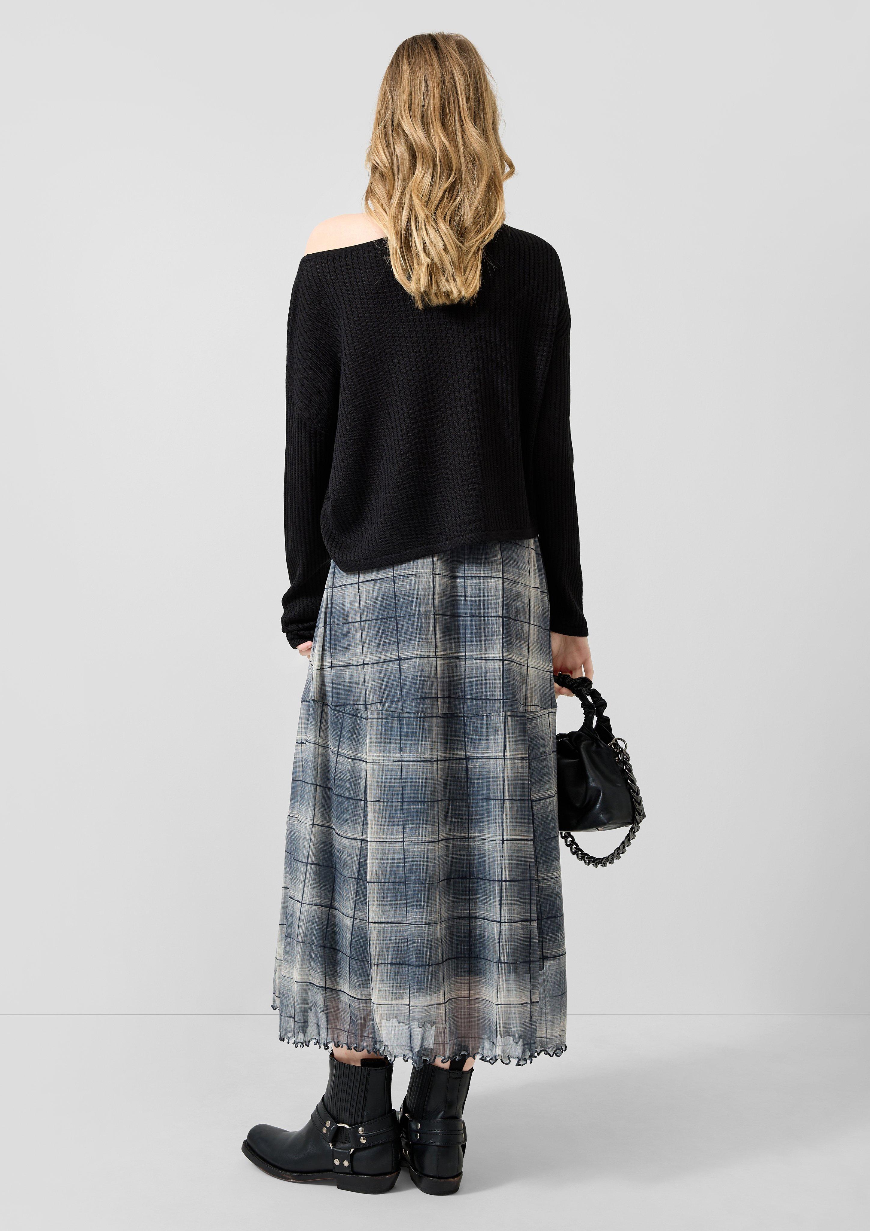 Femmes Pull en tricot en noir de QS