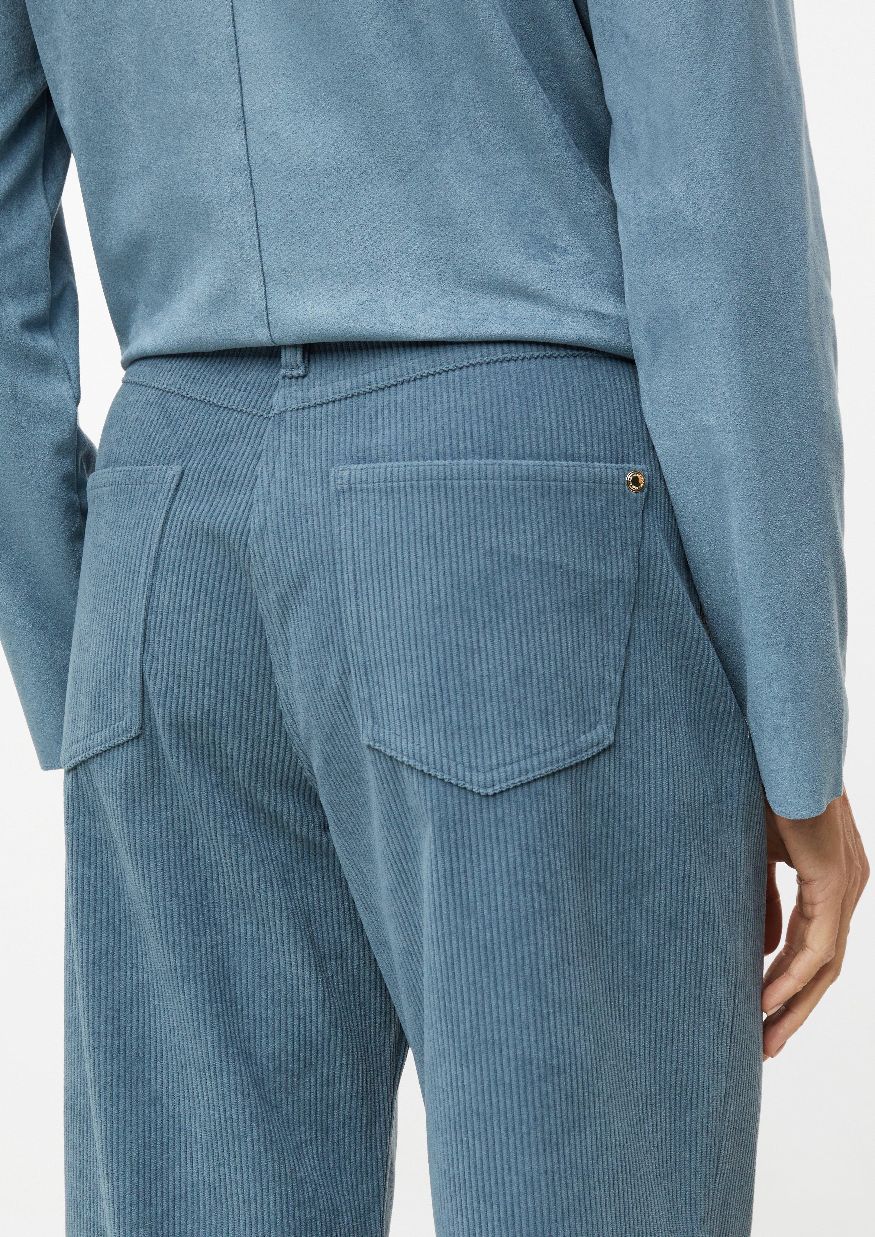 Damen Cordhose mit Wide Leg in blau von s.Oliver BLACK LABEL