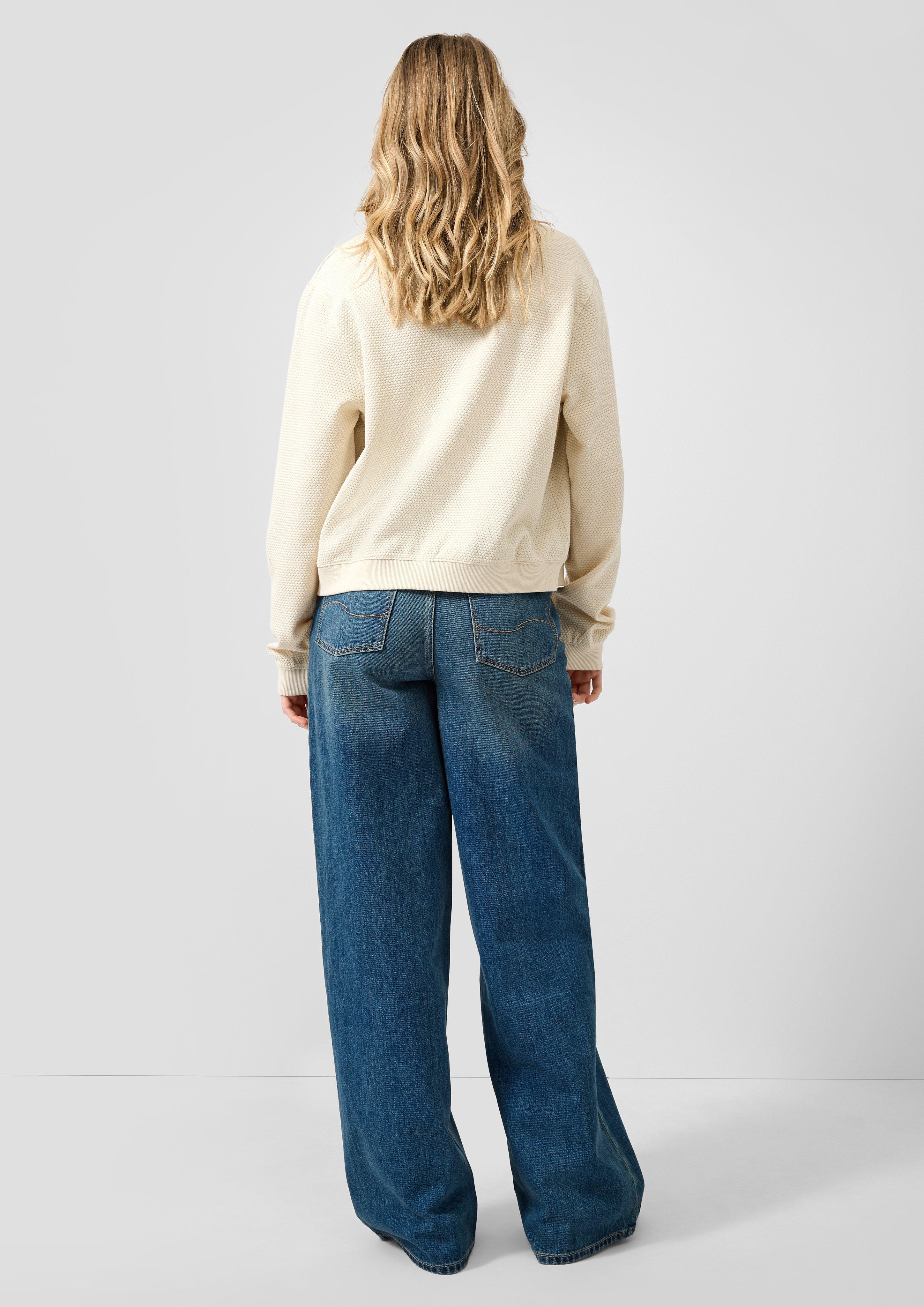 Women Sweatshirt in beige by QS