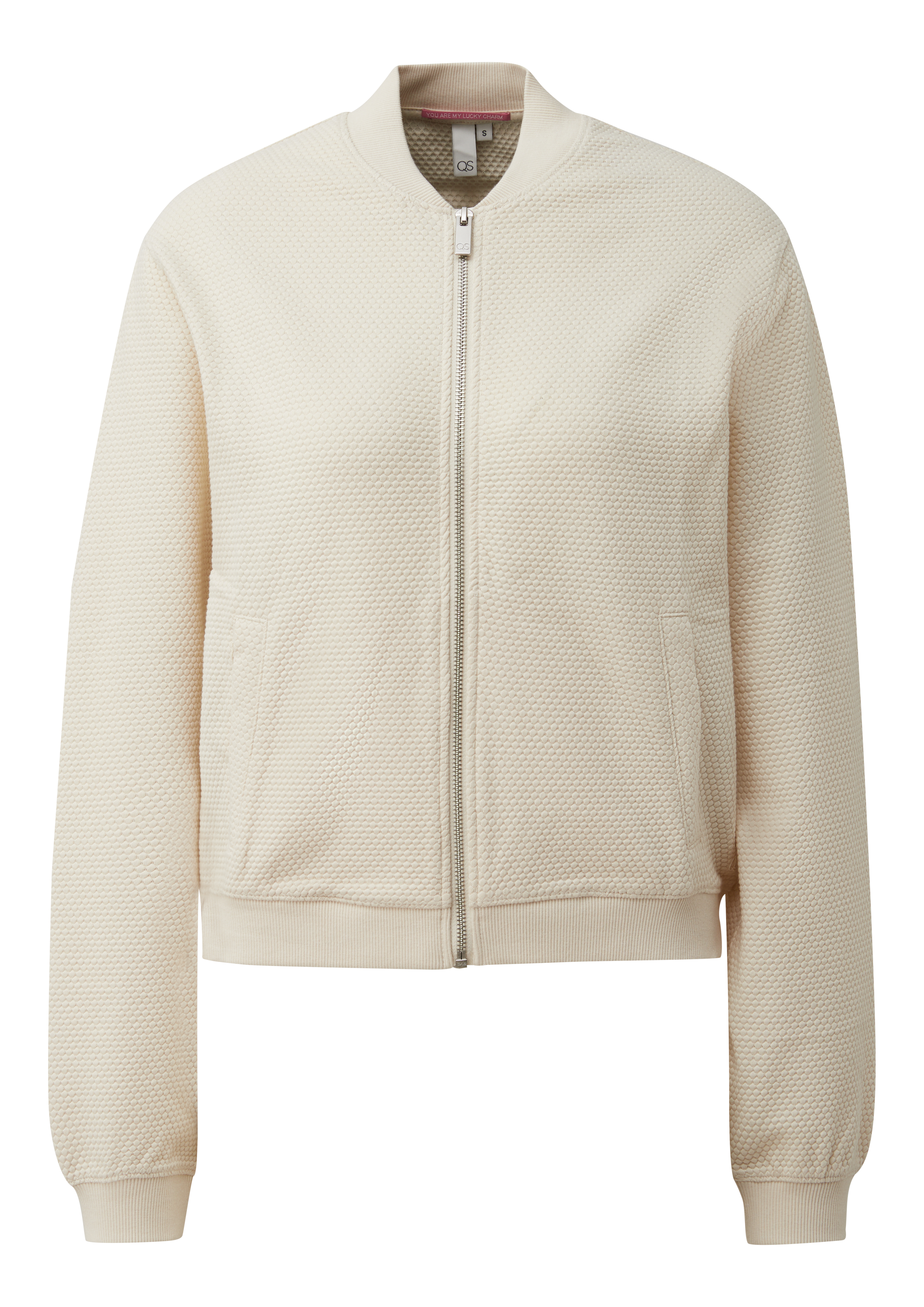 Gestructureerd sweatshirtjack