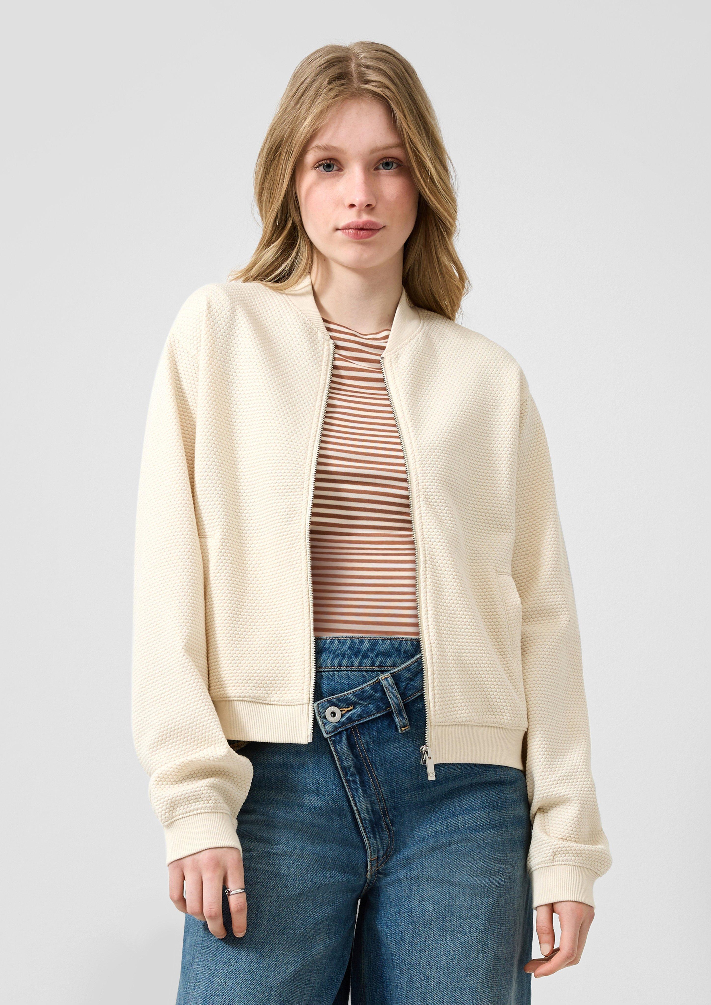 Women Sweatshirt in white sand by QS