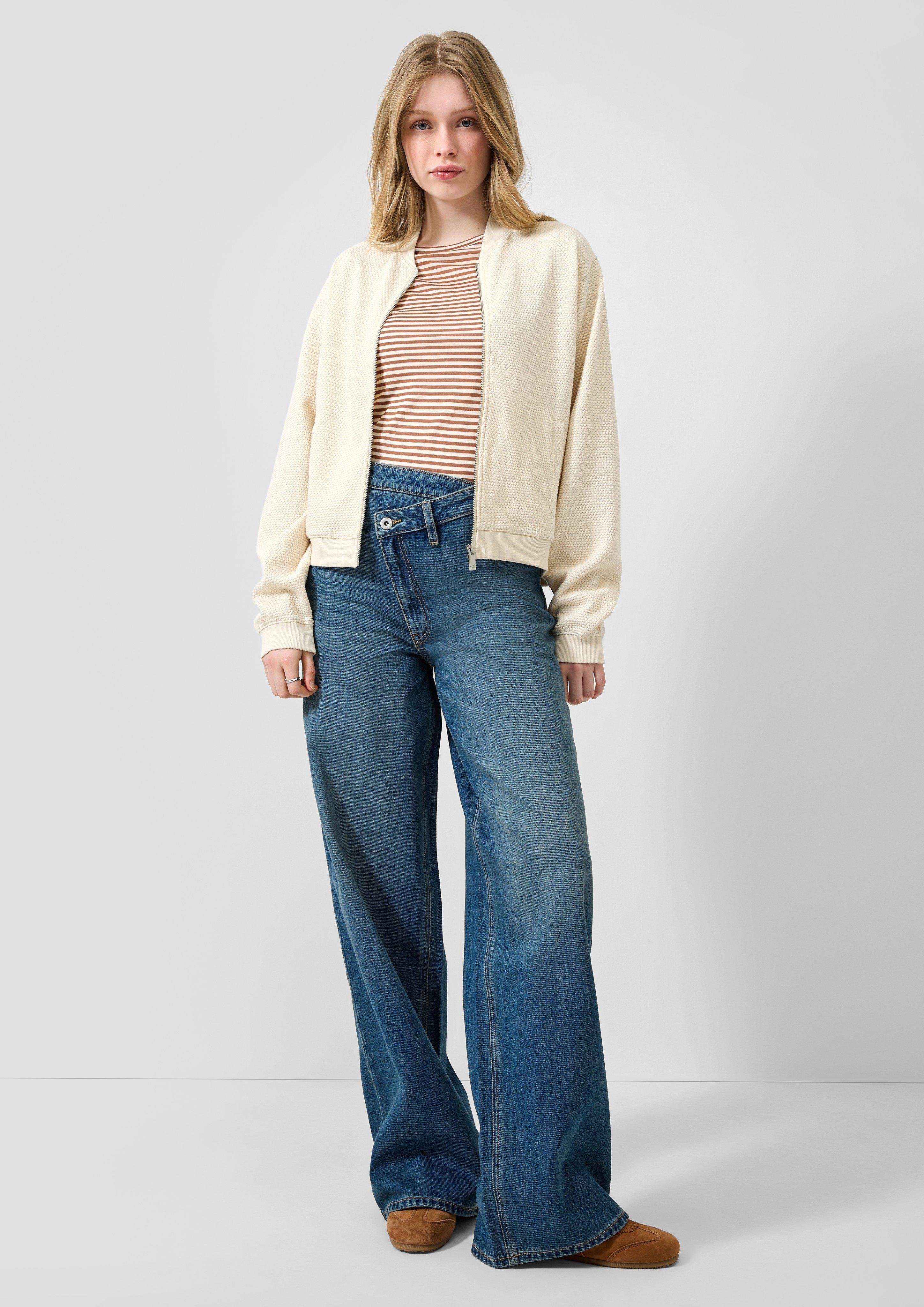 Women Sweatshirt in beige by QS