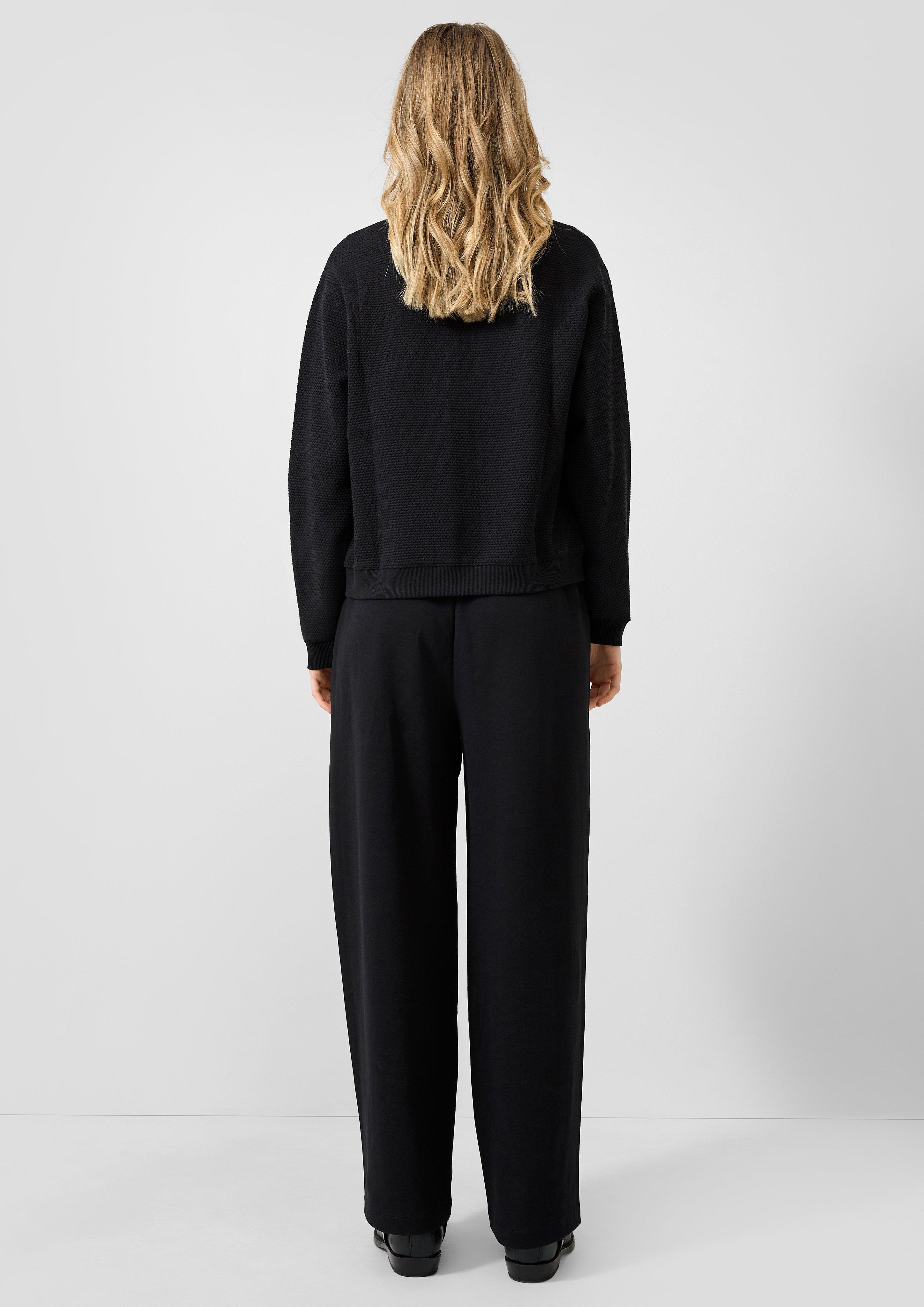 Femmes Sweat-shirt en noir de QS