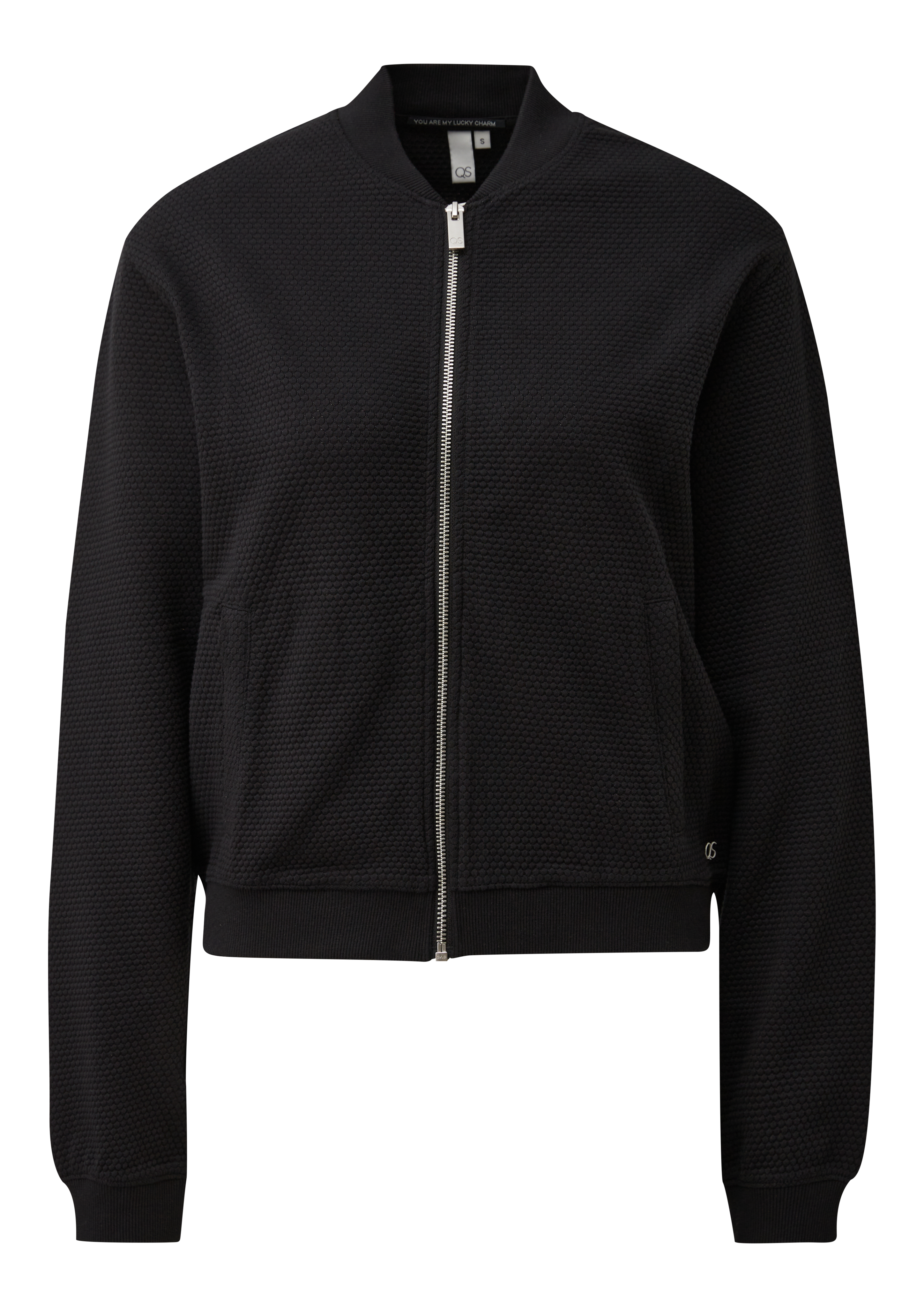 Gestructureerd sweatshirtjack