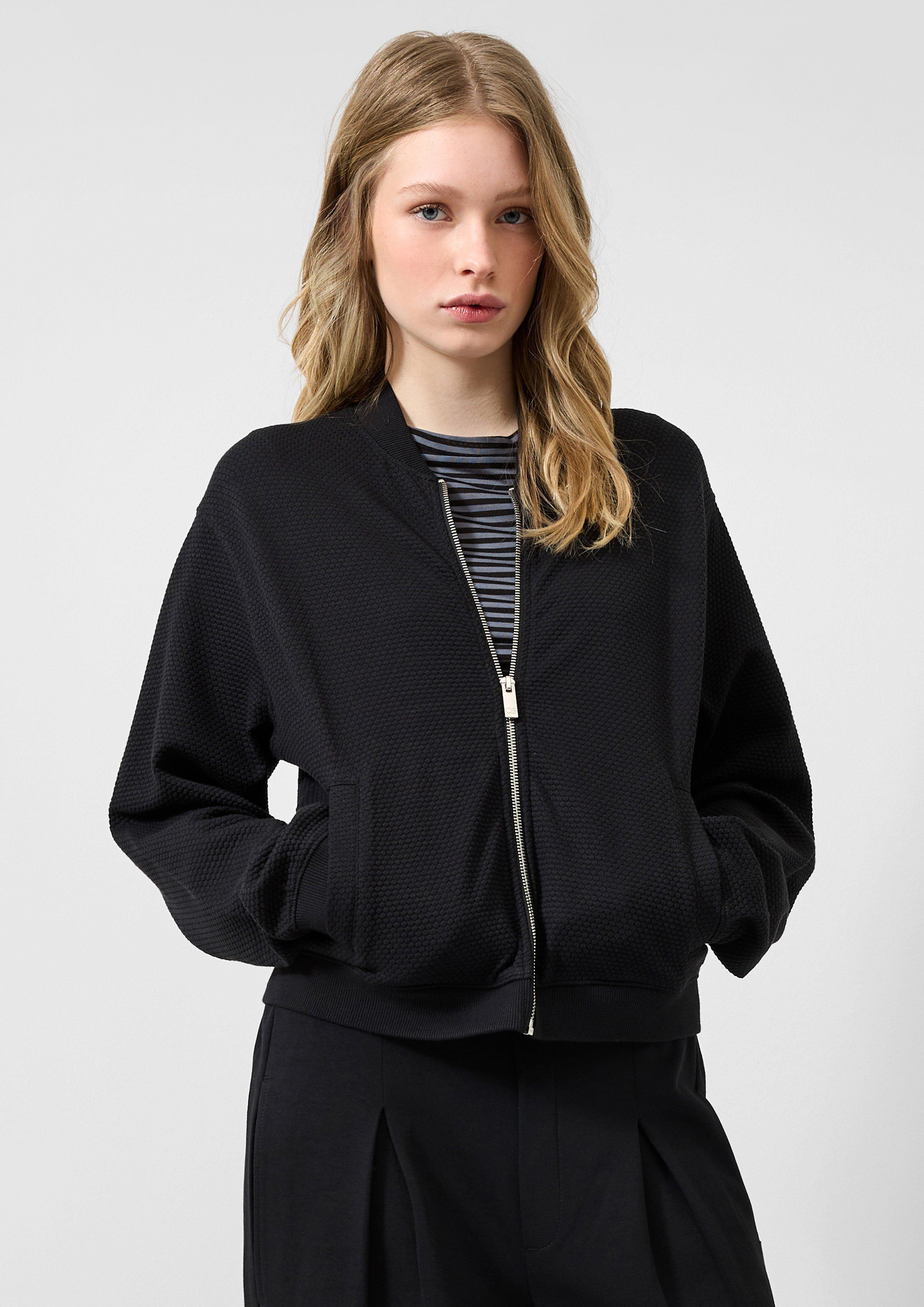 Femmes Sweat-shirt en noir de QS