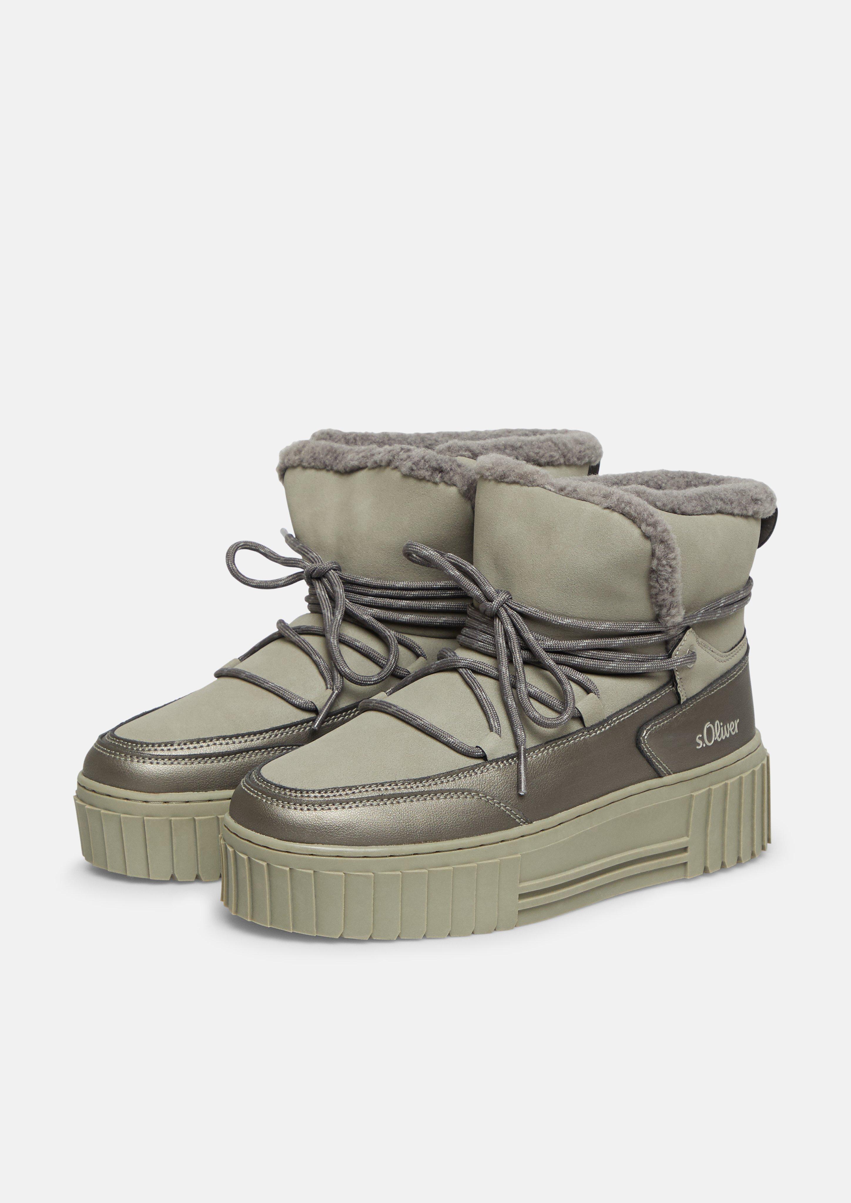 Women Boots in olive by s.Oliver
