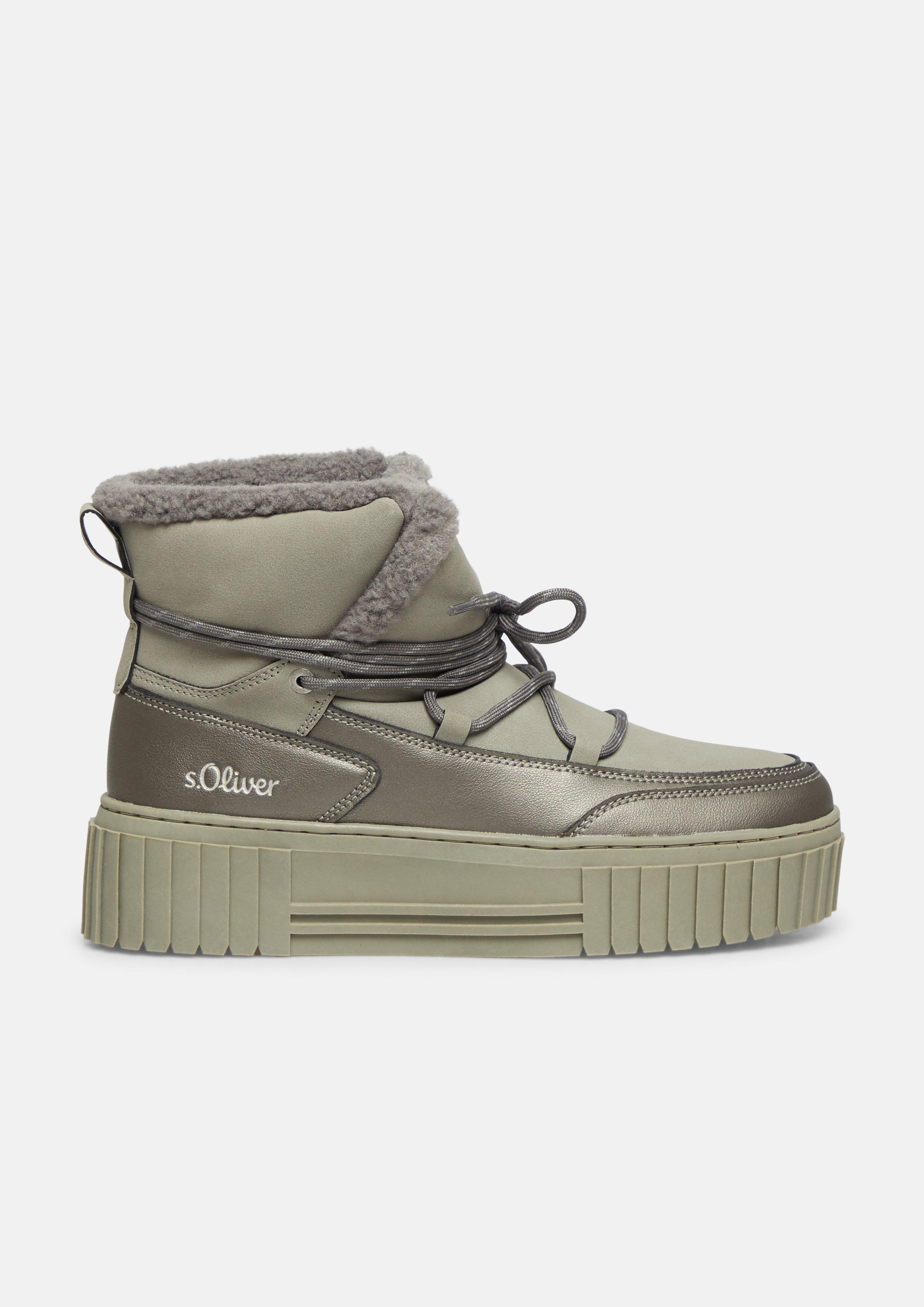 Women Boots in olive by s.Oliver