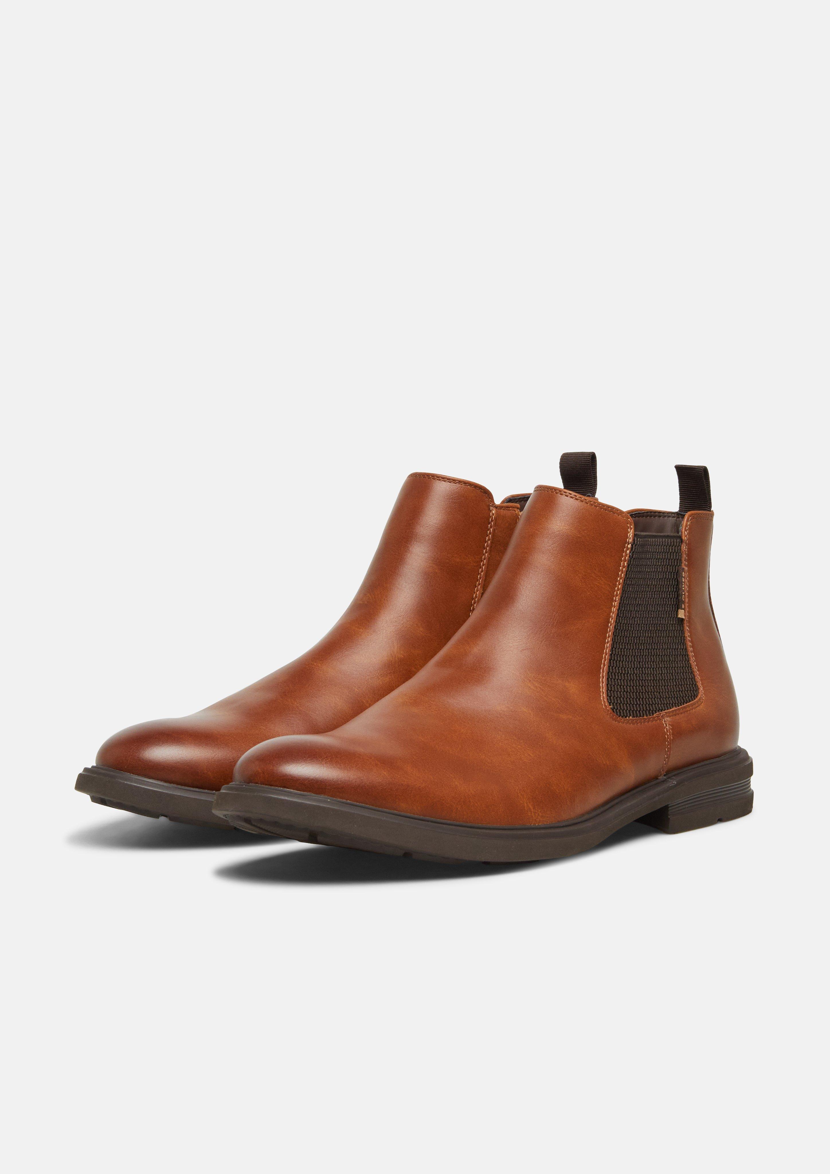 Hommes Bottines Chelsea en brun de s.Oliver