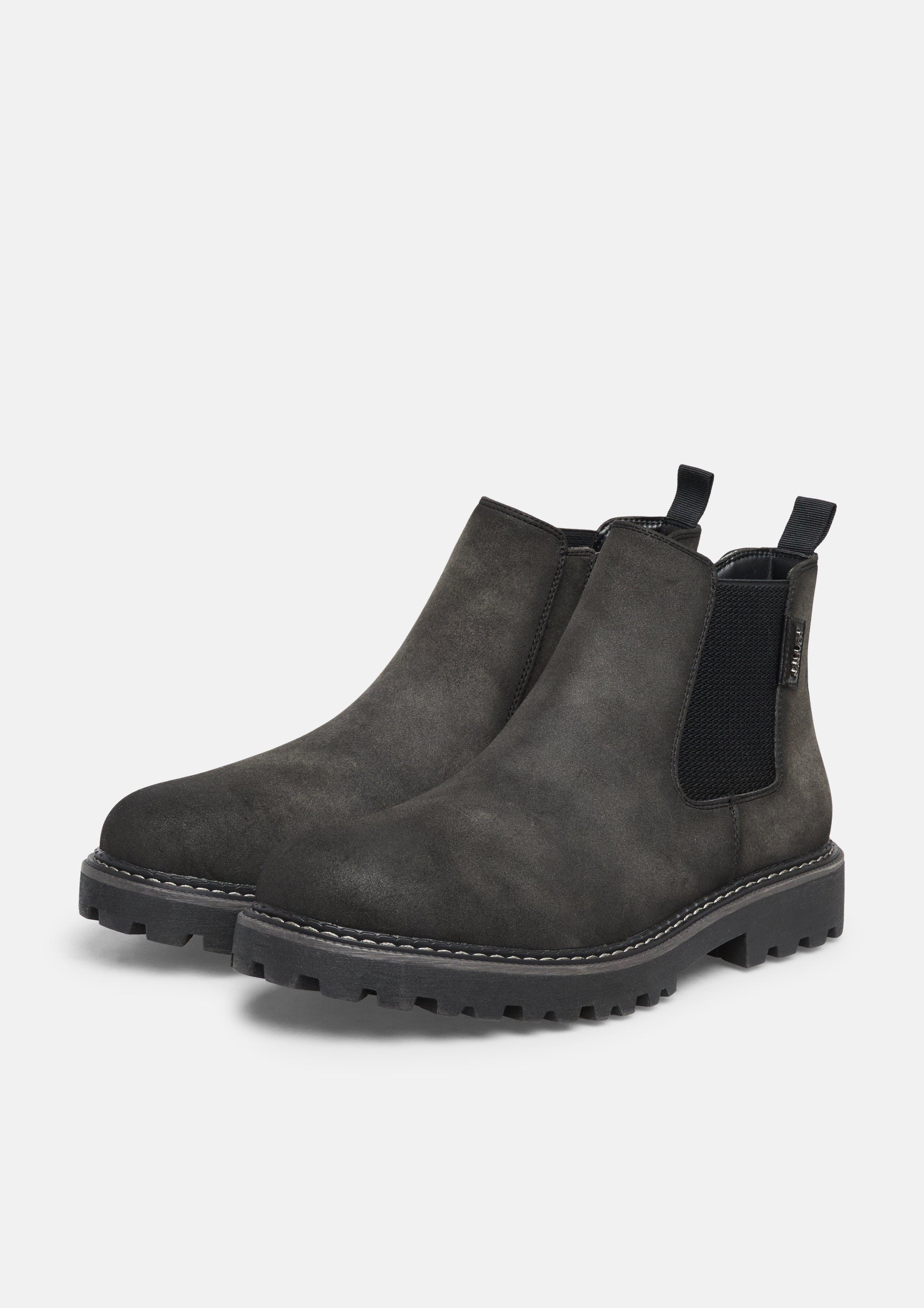 Hommes Bottines Chelsea en noir de s.Oliver