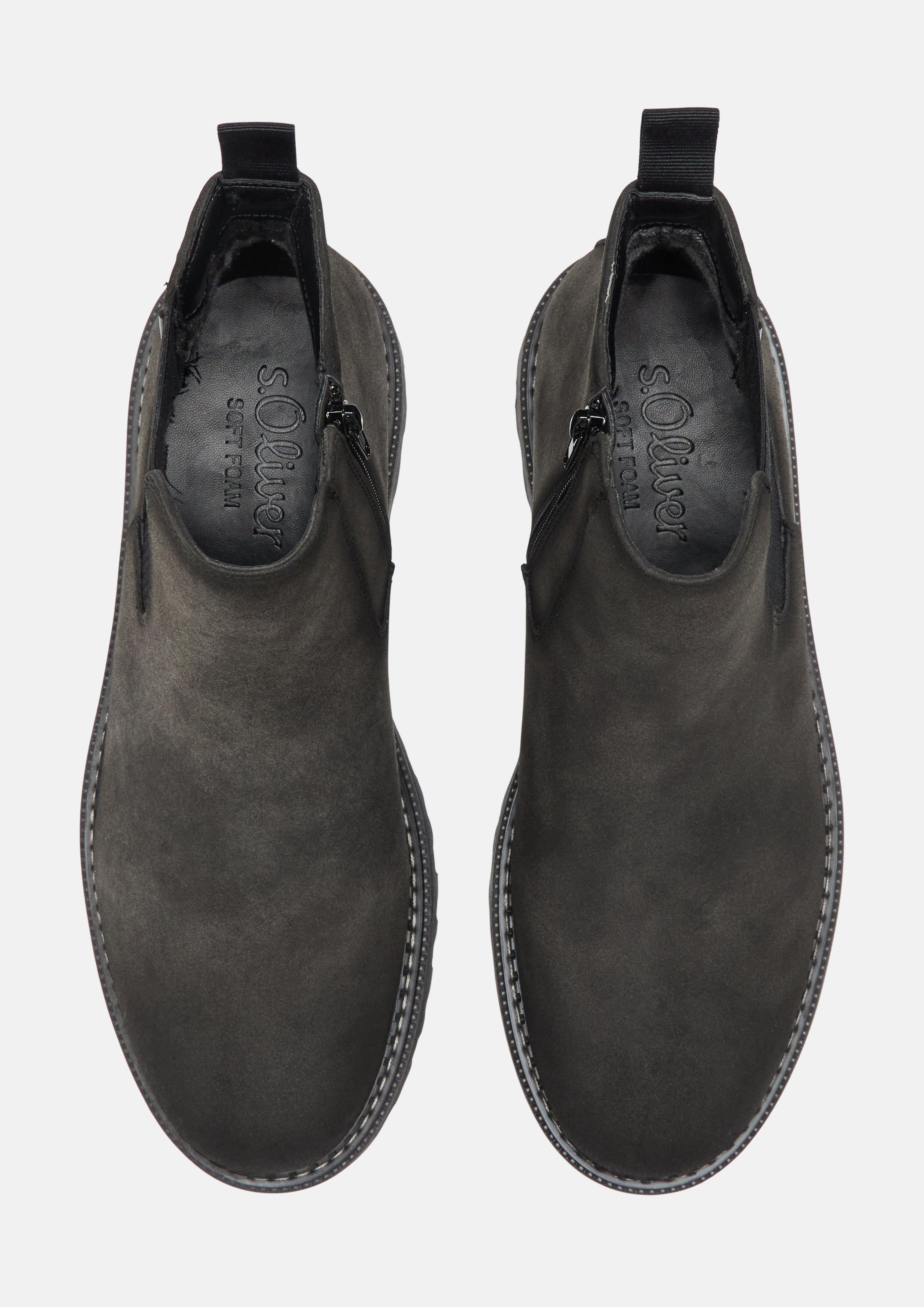 Hommes Bottines Chelsea en noir de s.Oliver