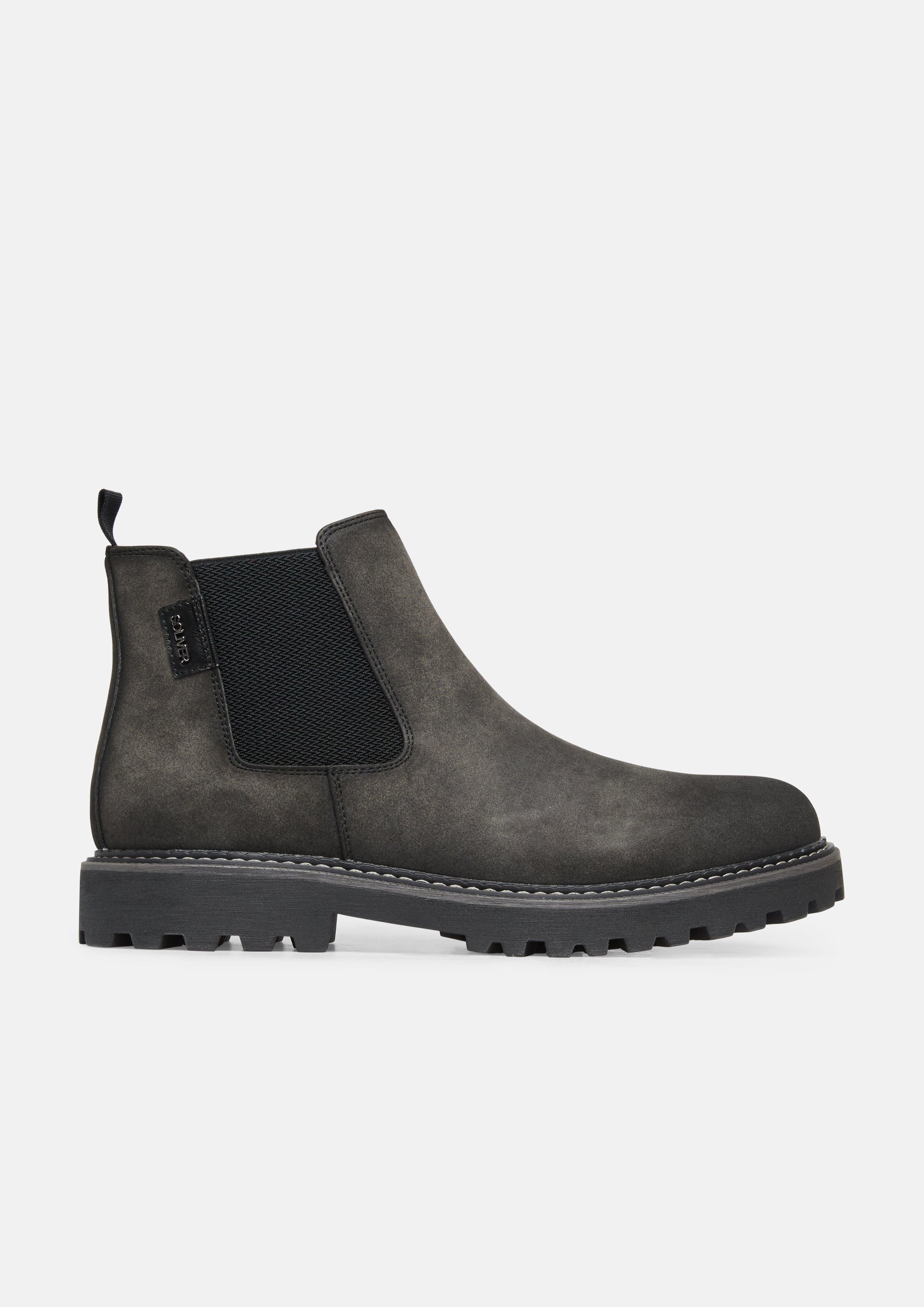 Hommes Bottines Chelsea en noir de s.Oliver
