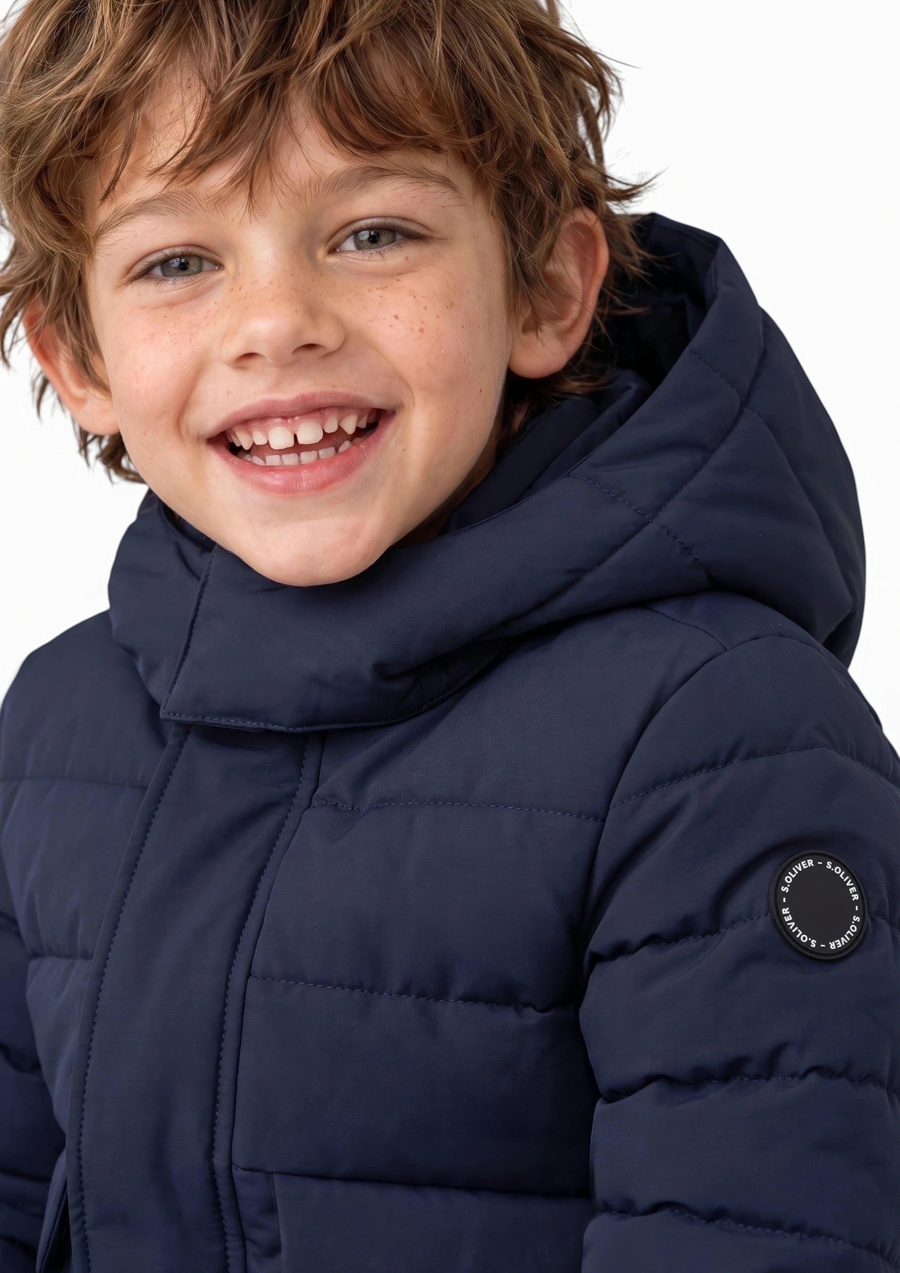 Junior Buitenjas in blauw van s.Oliver
