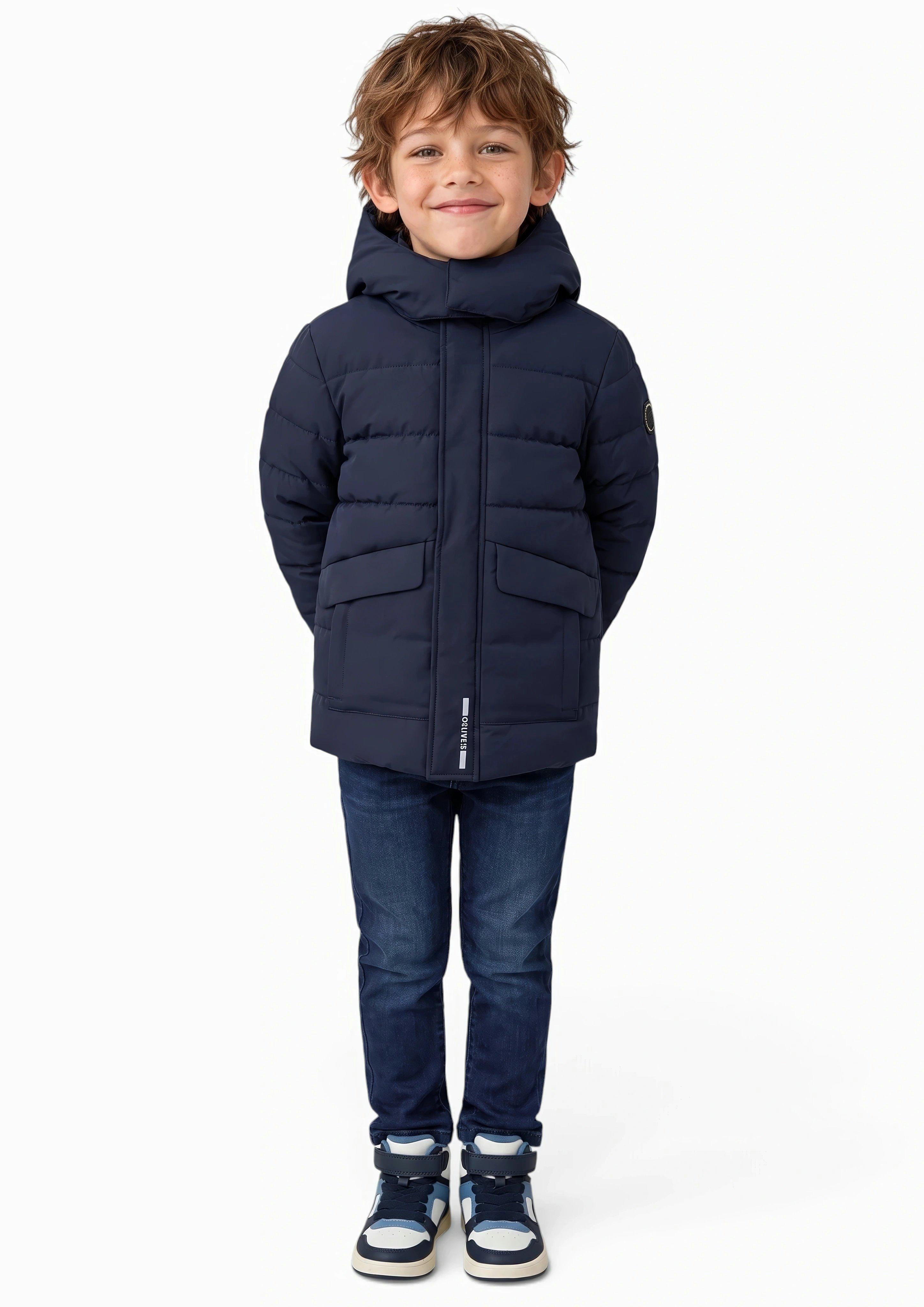 Junior Buitenjas in blauw van s.Oliver