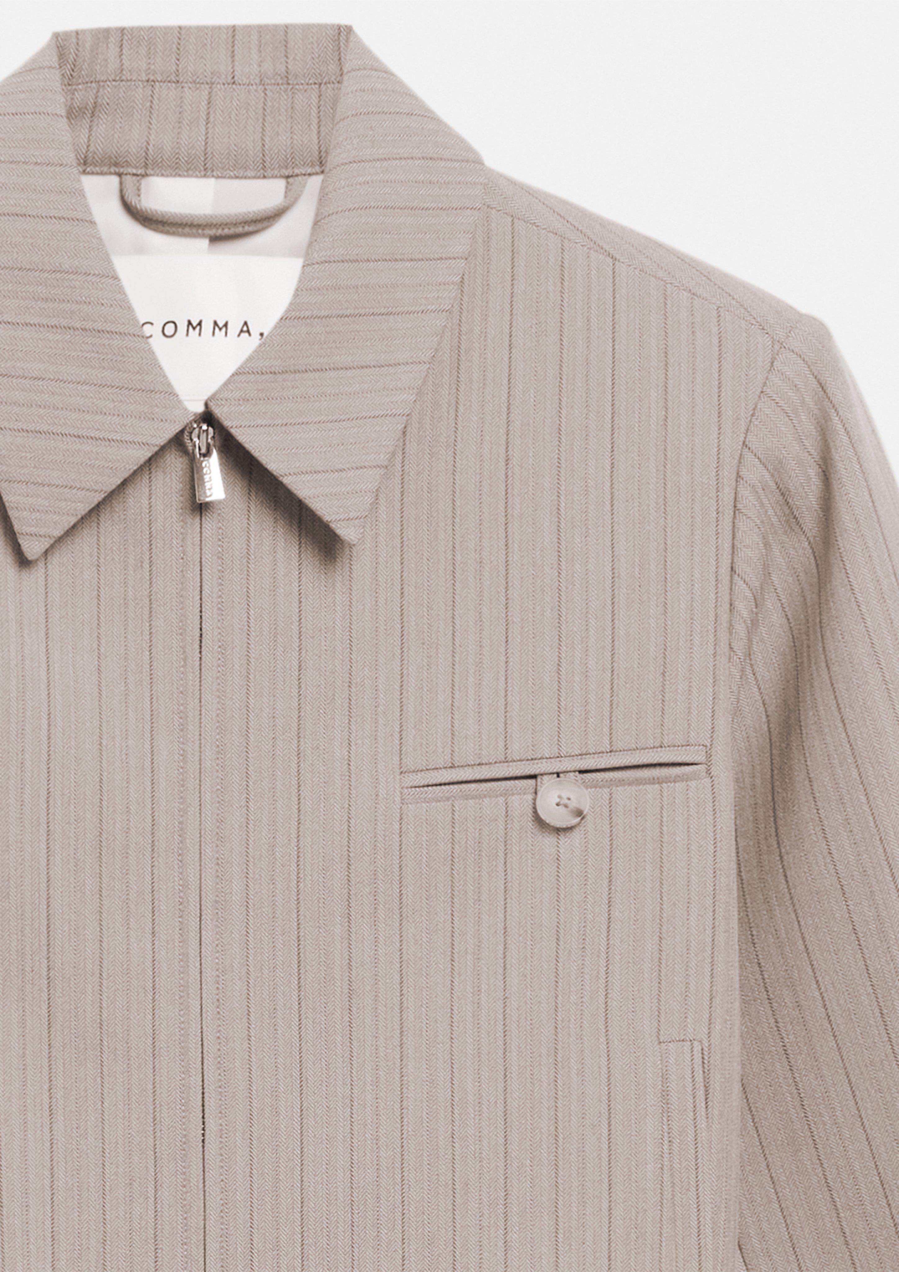 Boxy-Fit Blouson in beige by COMMA