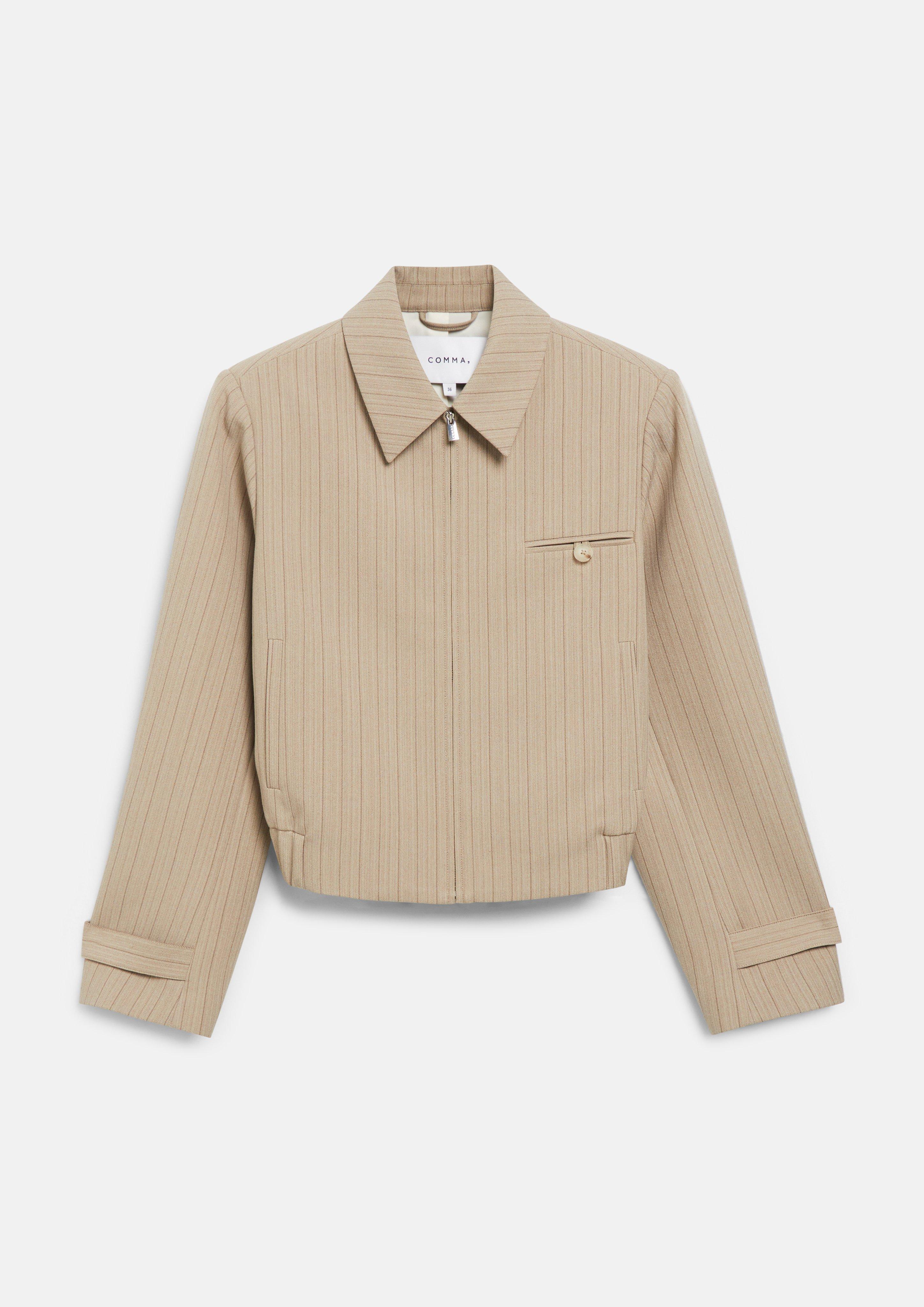 Boxy-Fit Blouson in beige by COMMA