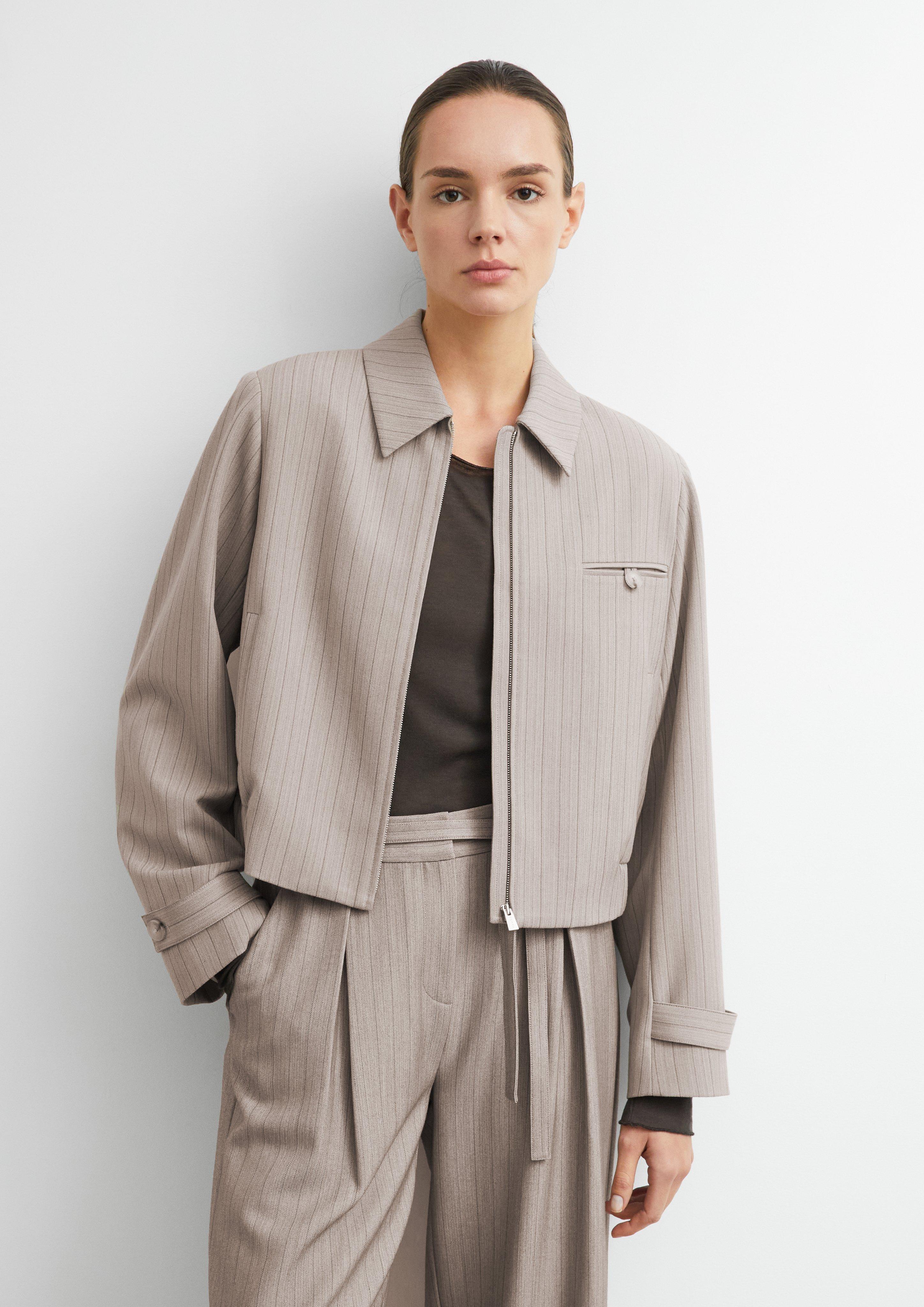 Boxy-Fit Blouson in beige by COMMA
