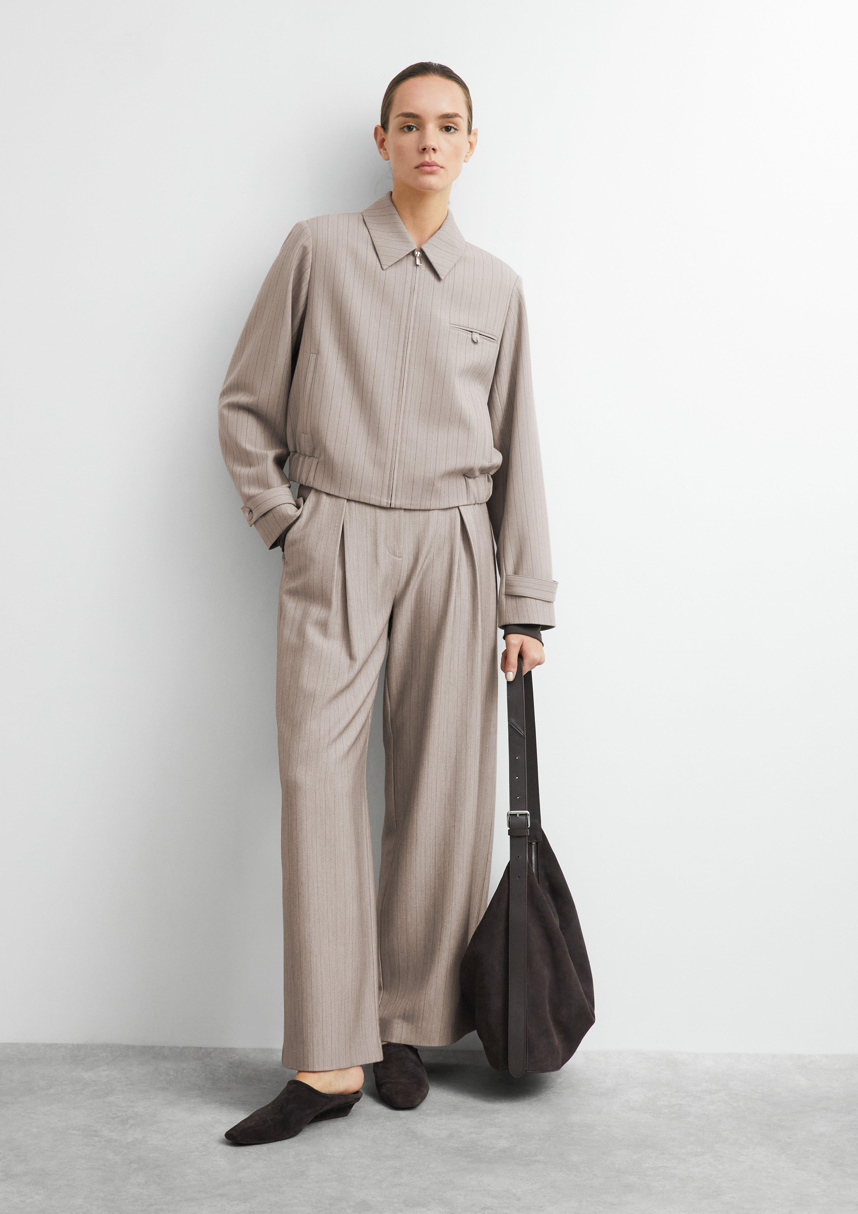 Boxy-Fit Blouson in beige by COMMA