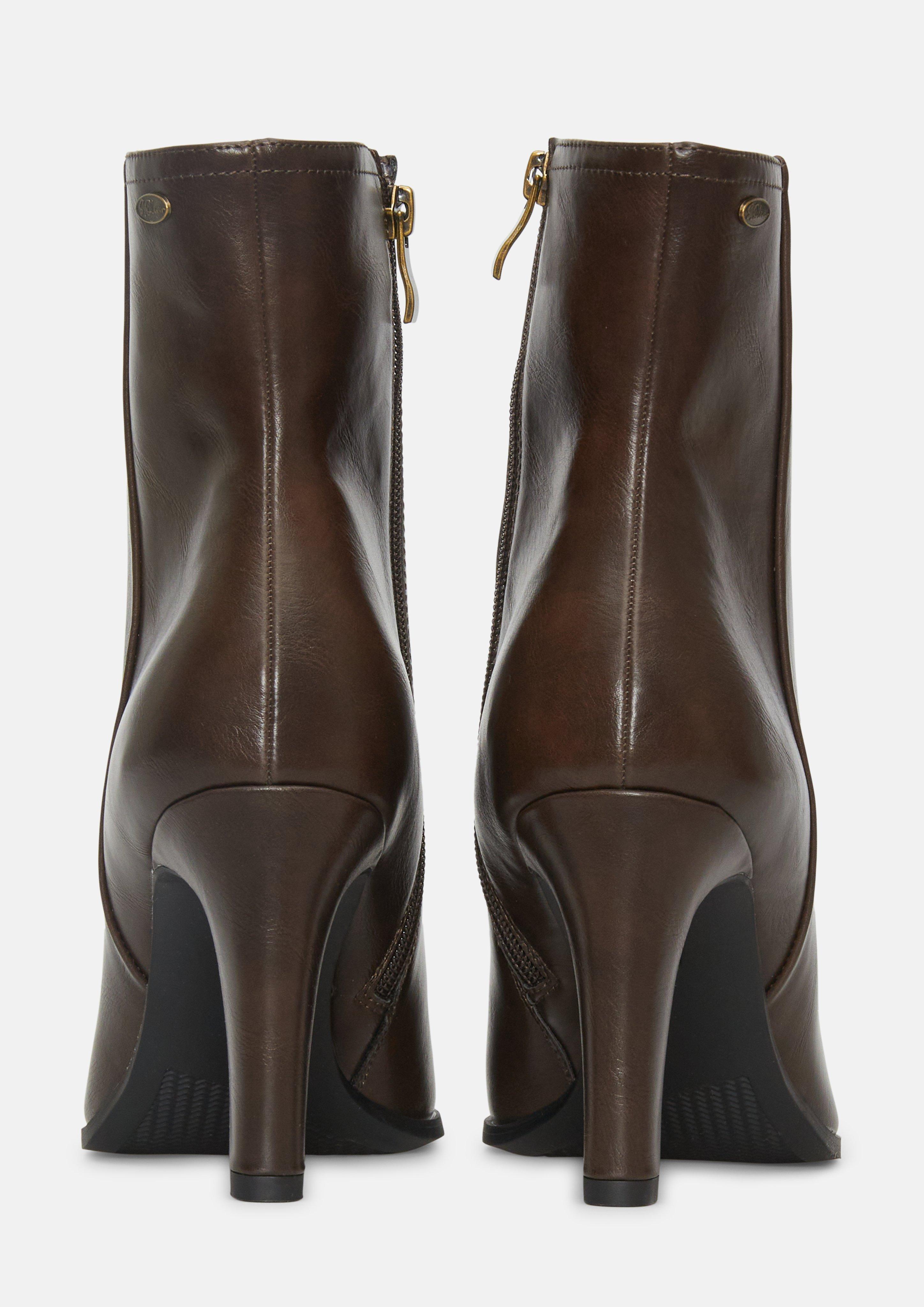 Kobiety Buty za kostkę w kolorze brązowy od s.Oliver BLACK LABEL