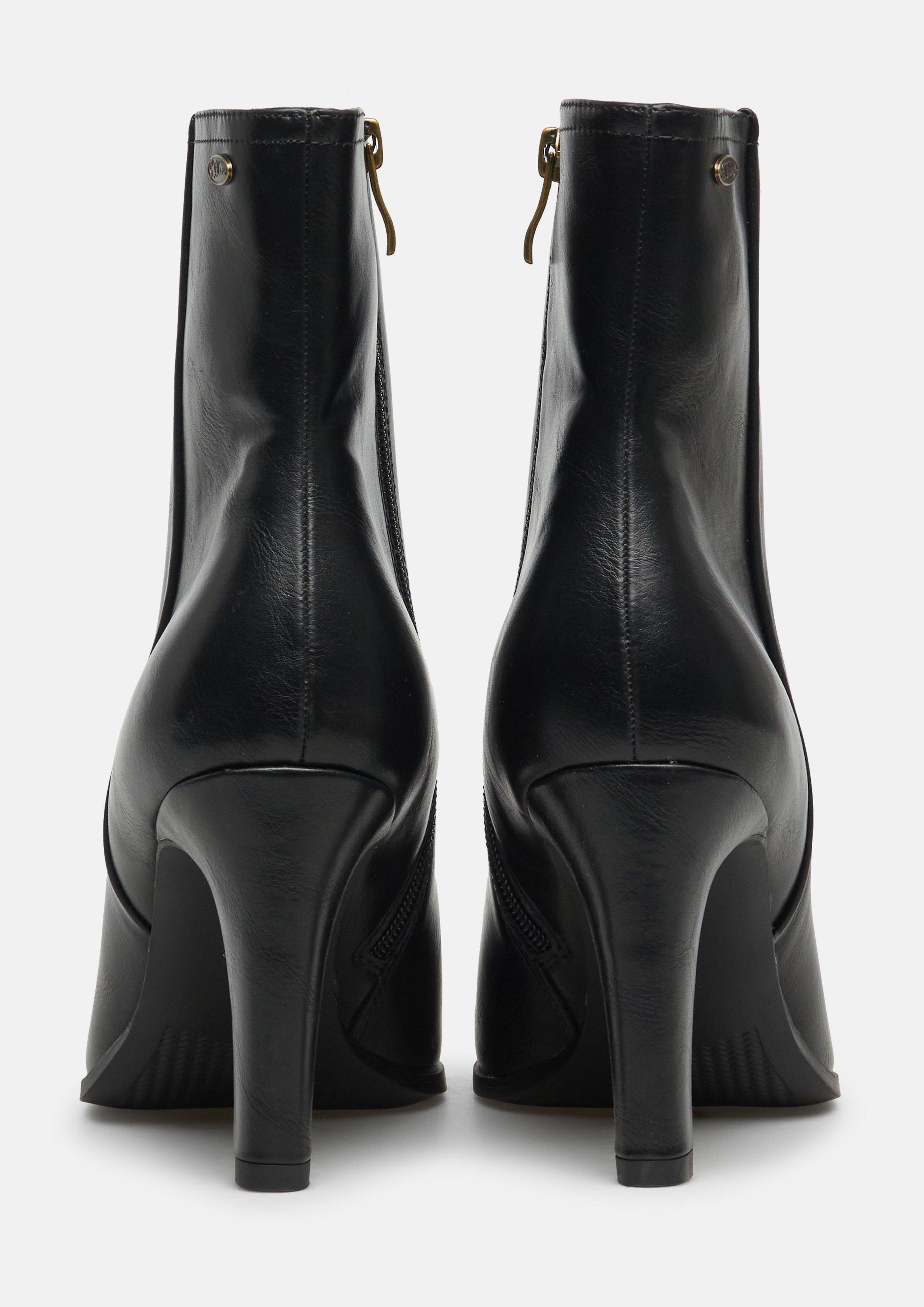 Dames Enkellaarsjes in zwart van s.Oliver BLACK LABEL